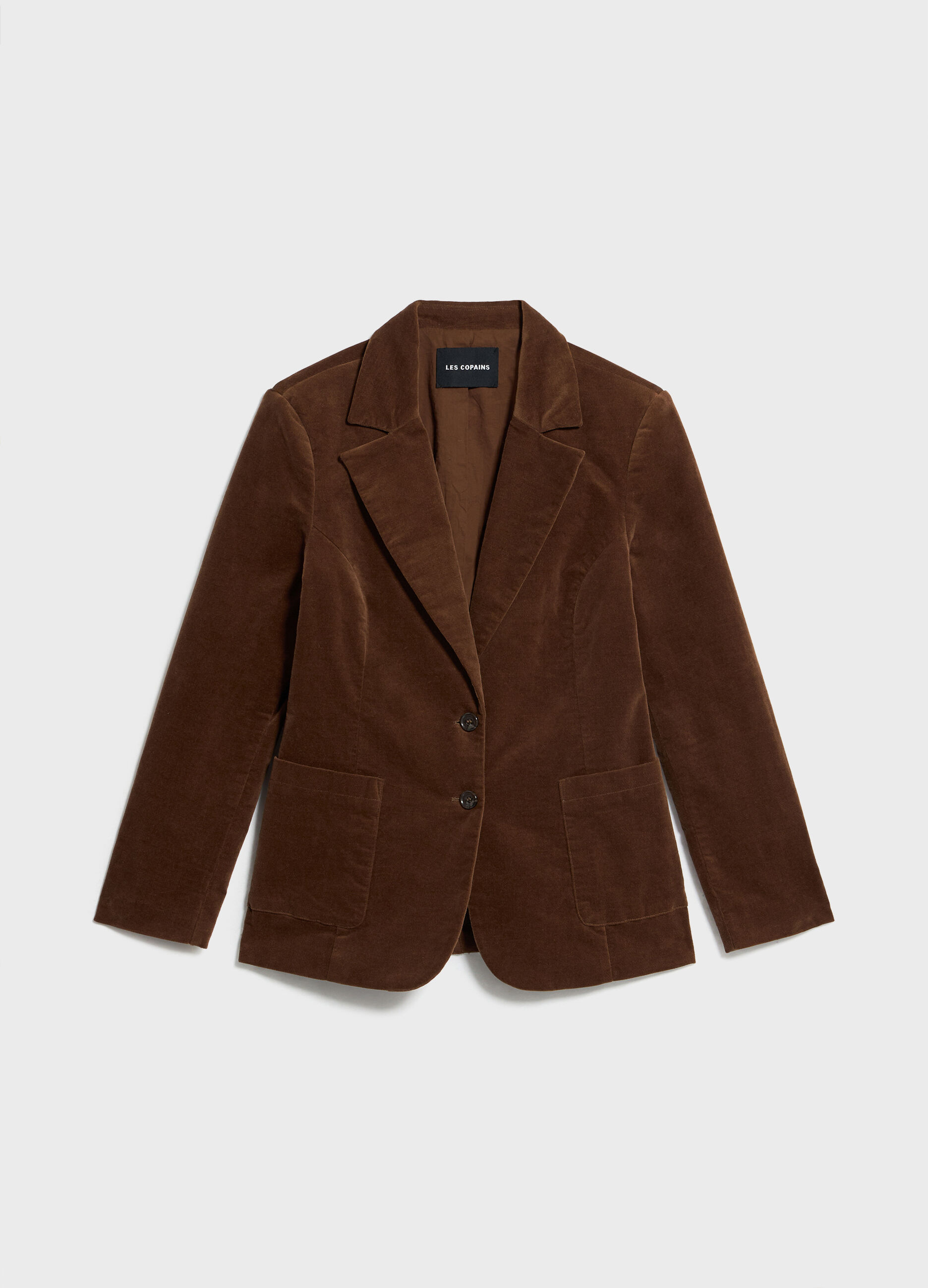 Blazer in stretch velvet