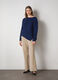 Tricot in wool and alpaca blend with cable design _0