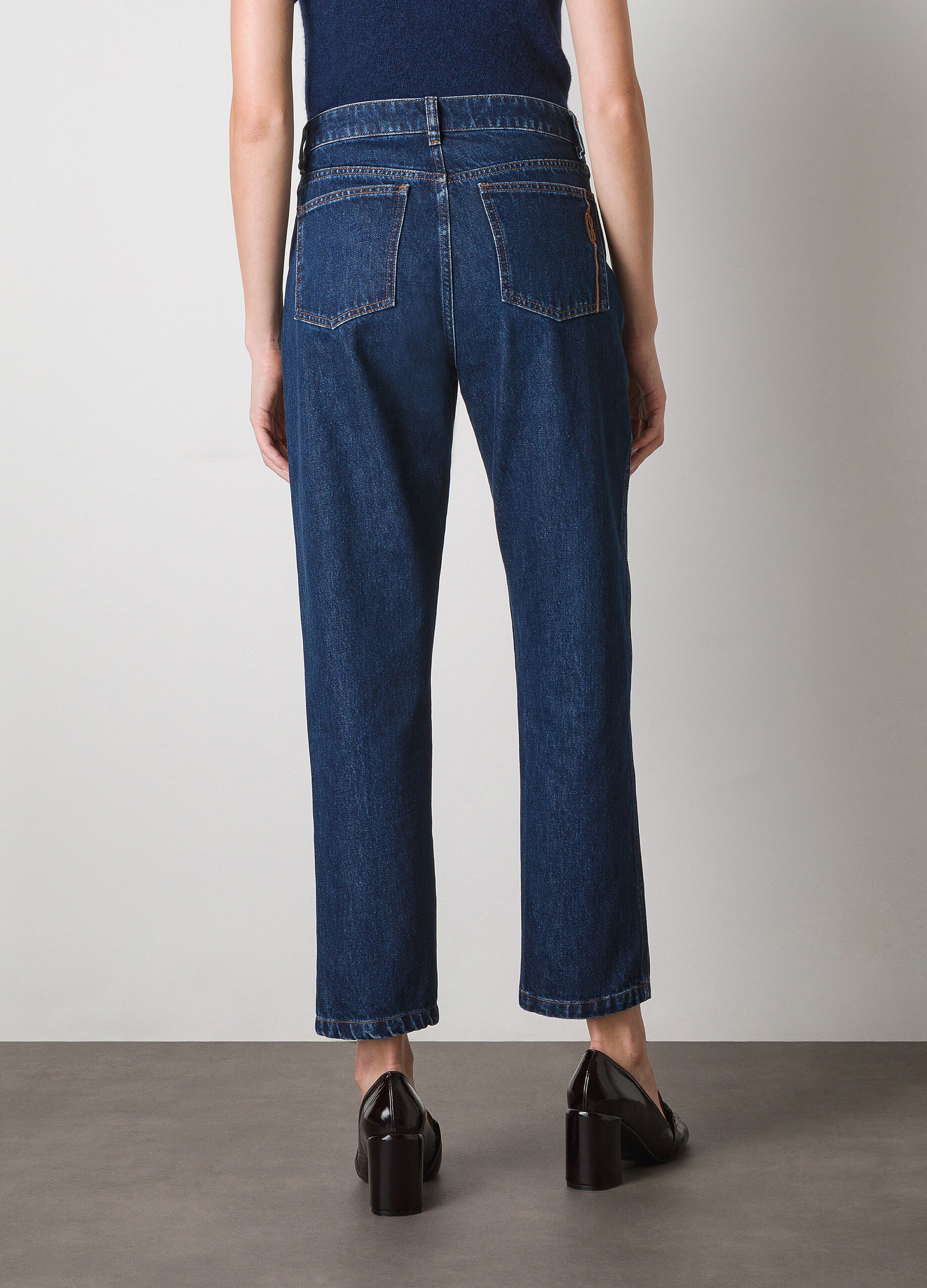Pure cotton mom fit denims