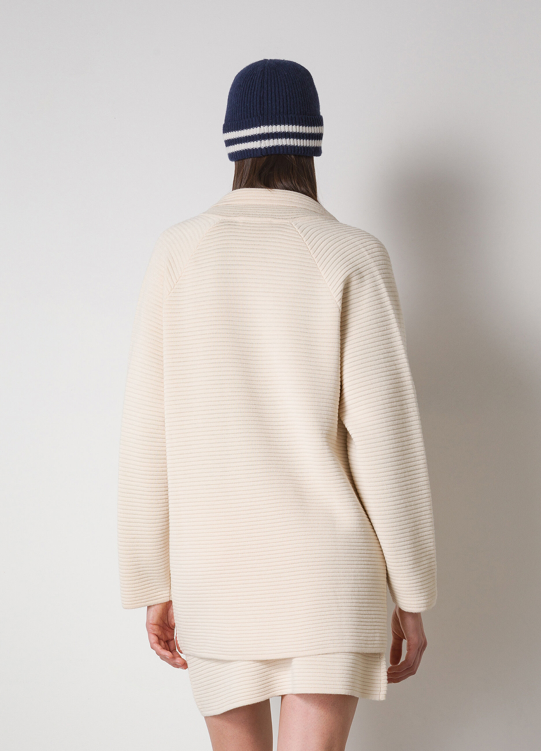 Blazer tricot in misto lana merino_1