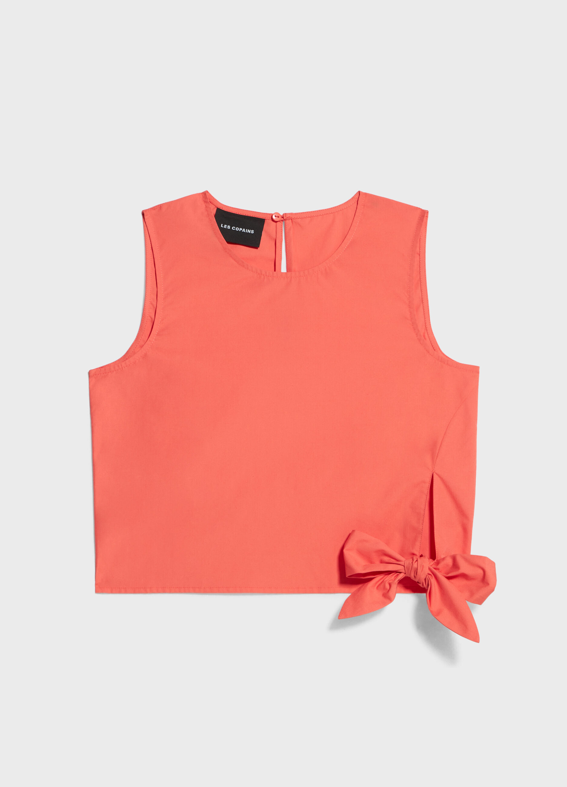 Sleeveless top in 100% cotton_4
