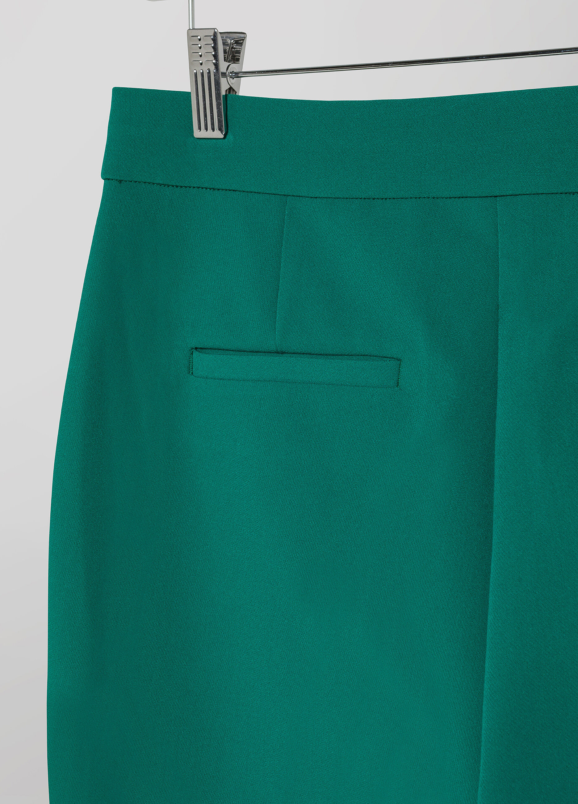 High-waisted stretch fabric trousers_6