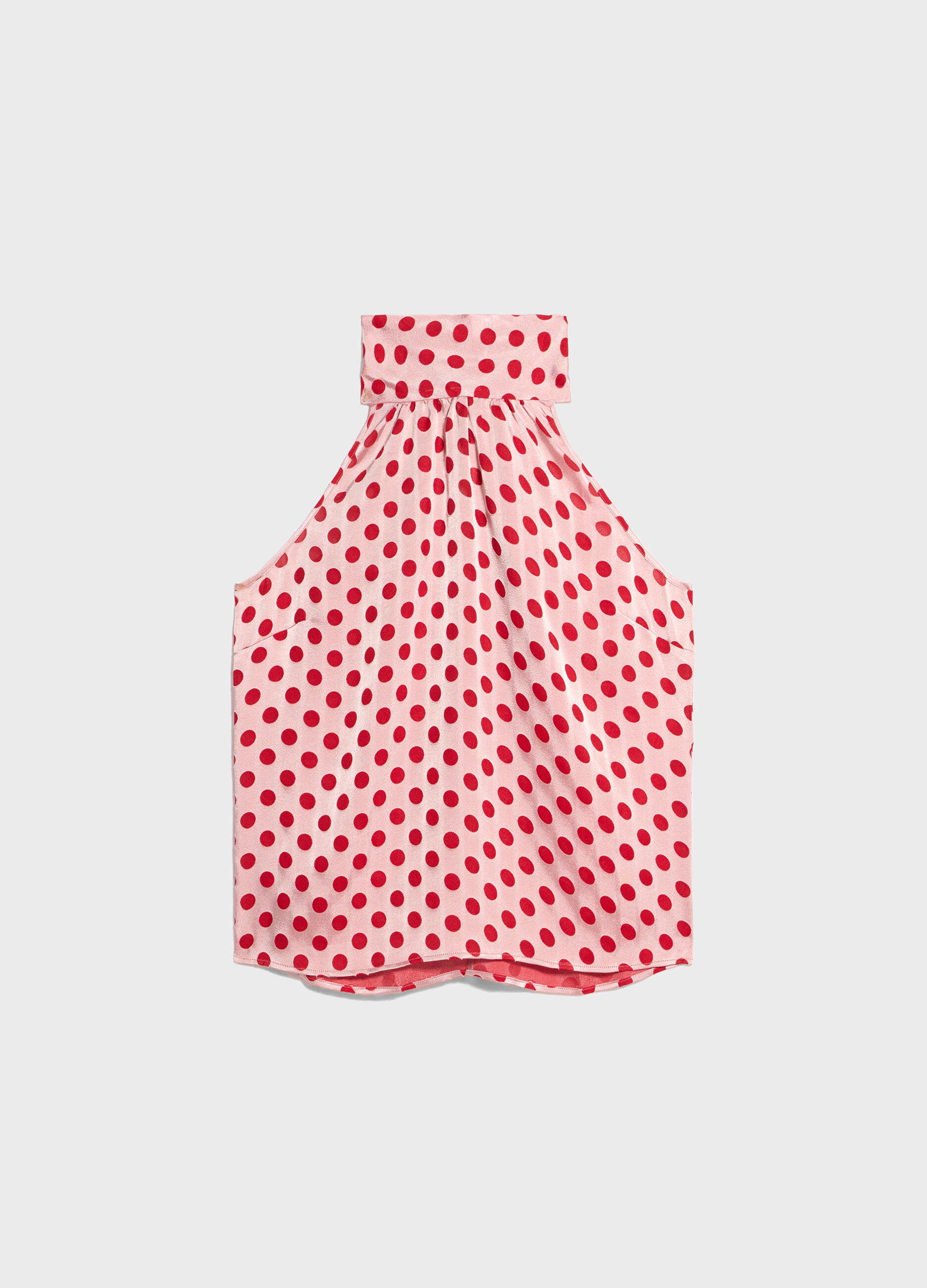 Polka dot top with bow_5