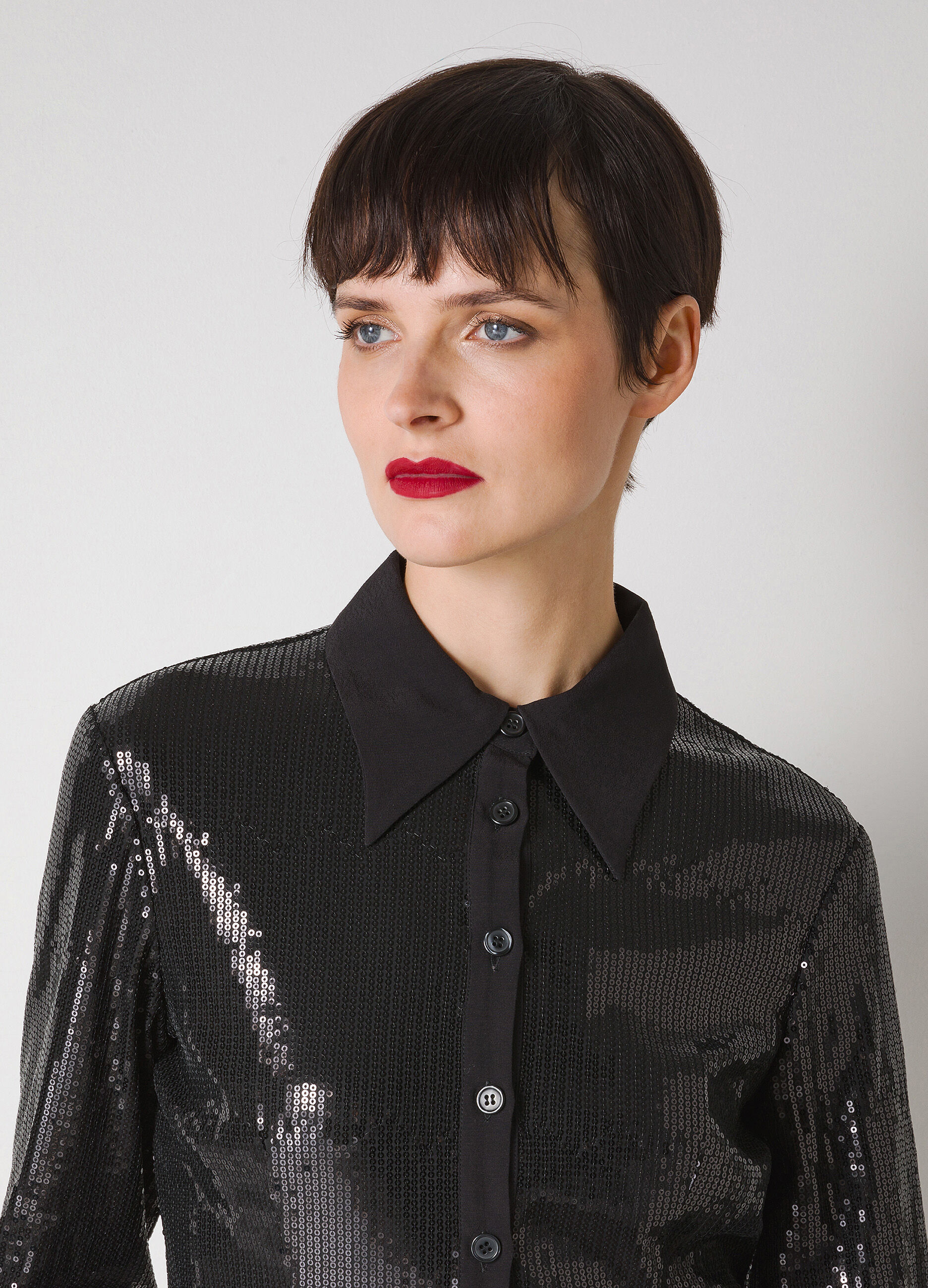 Black sequin shirt_2