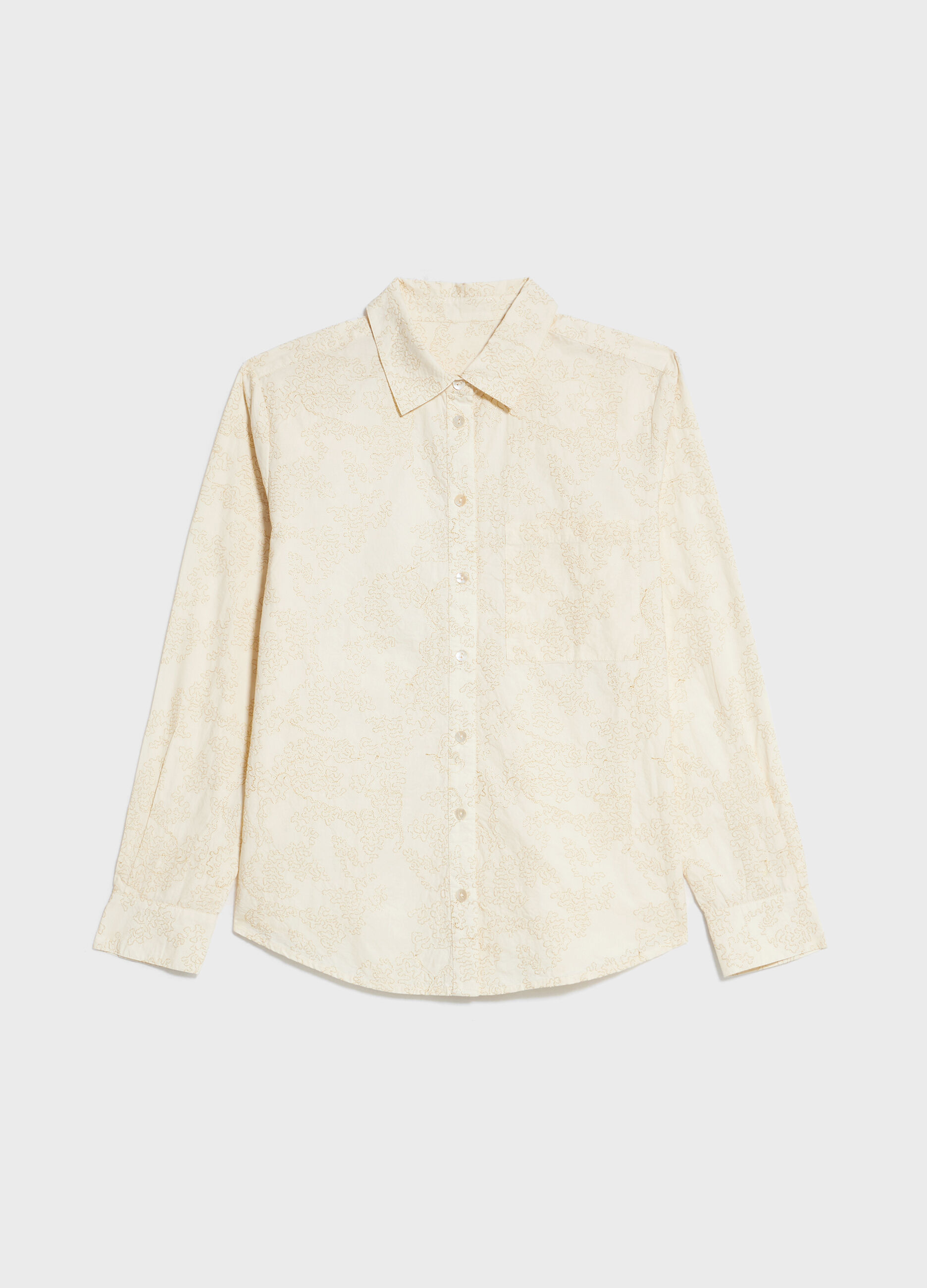 Shirt in embroidered cotton