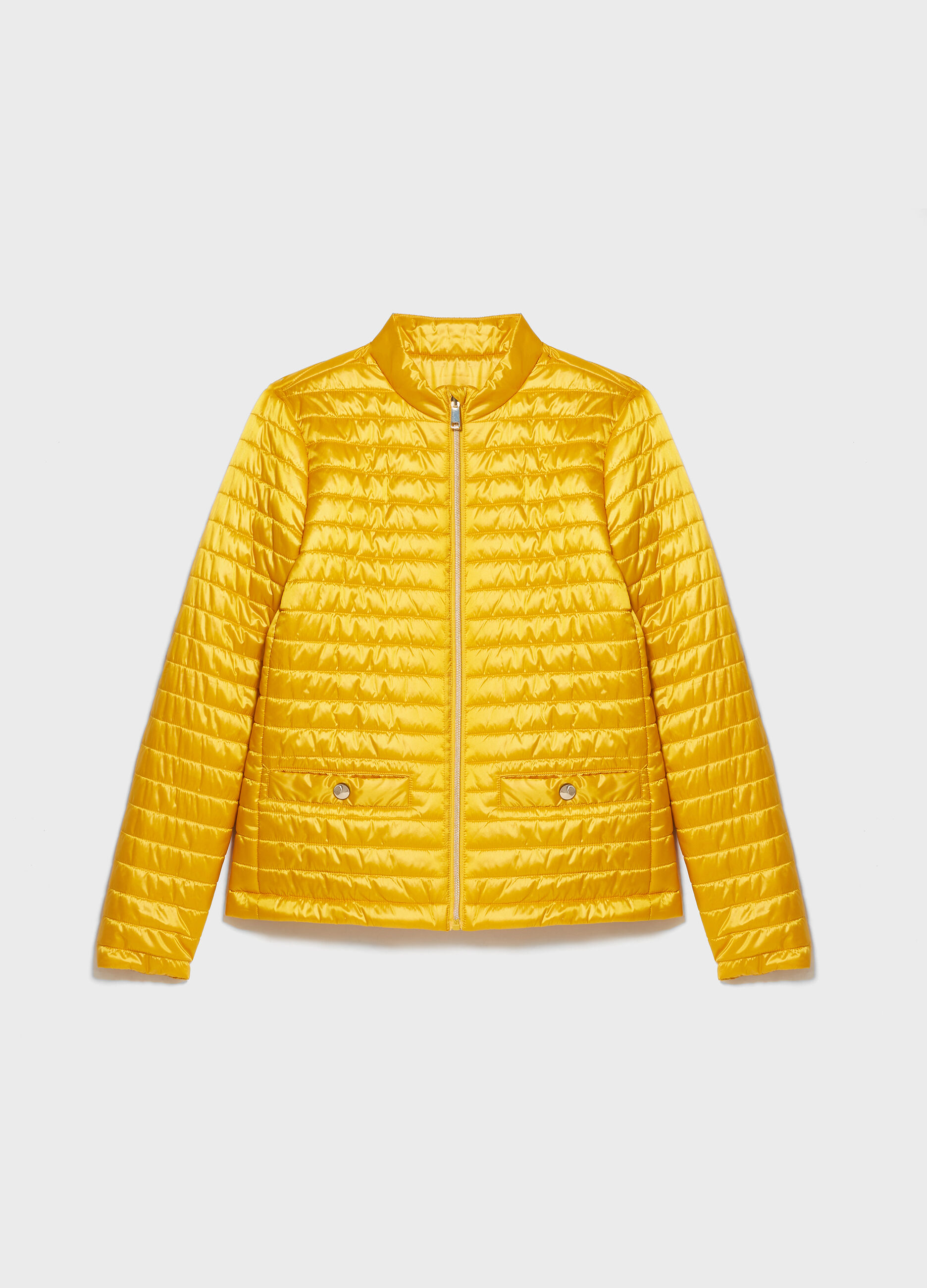 Yellow short padded jacket_4