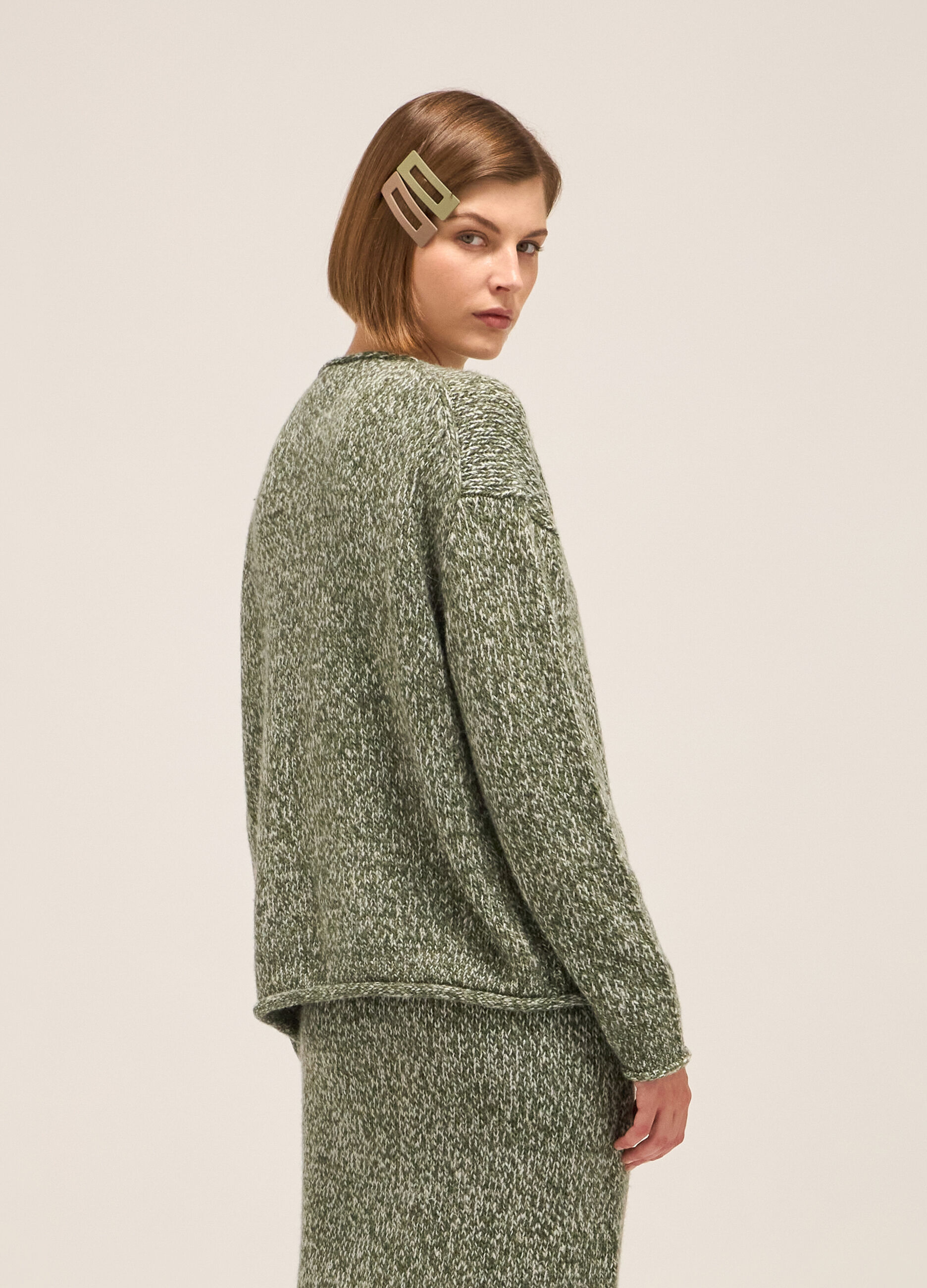 Mouliné knit sweater_3
