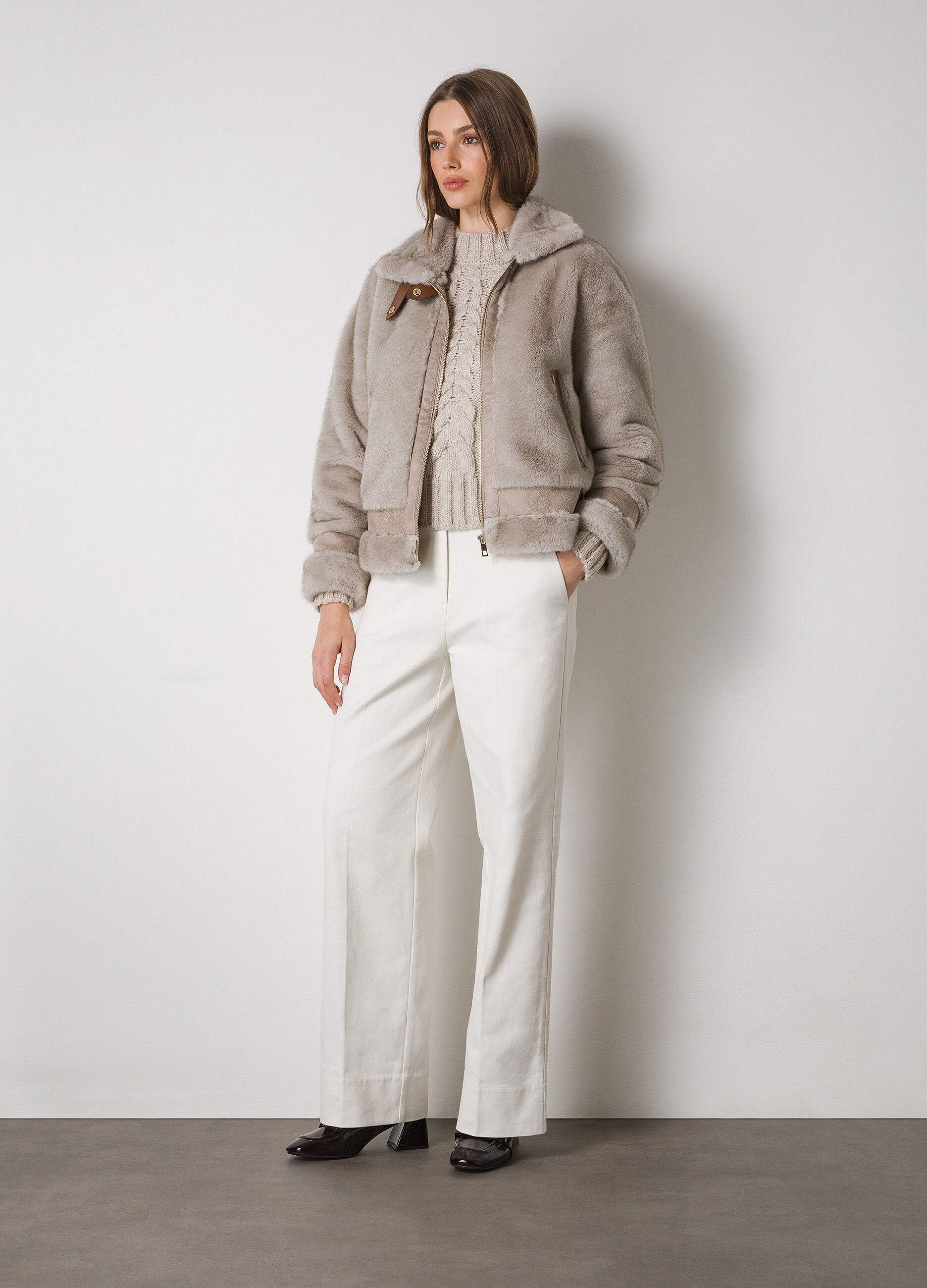 Faux fur jacket_0
