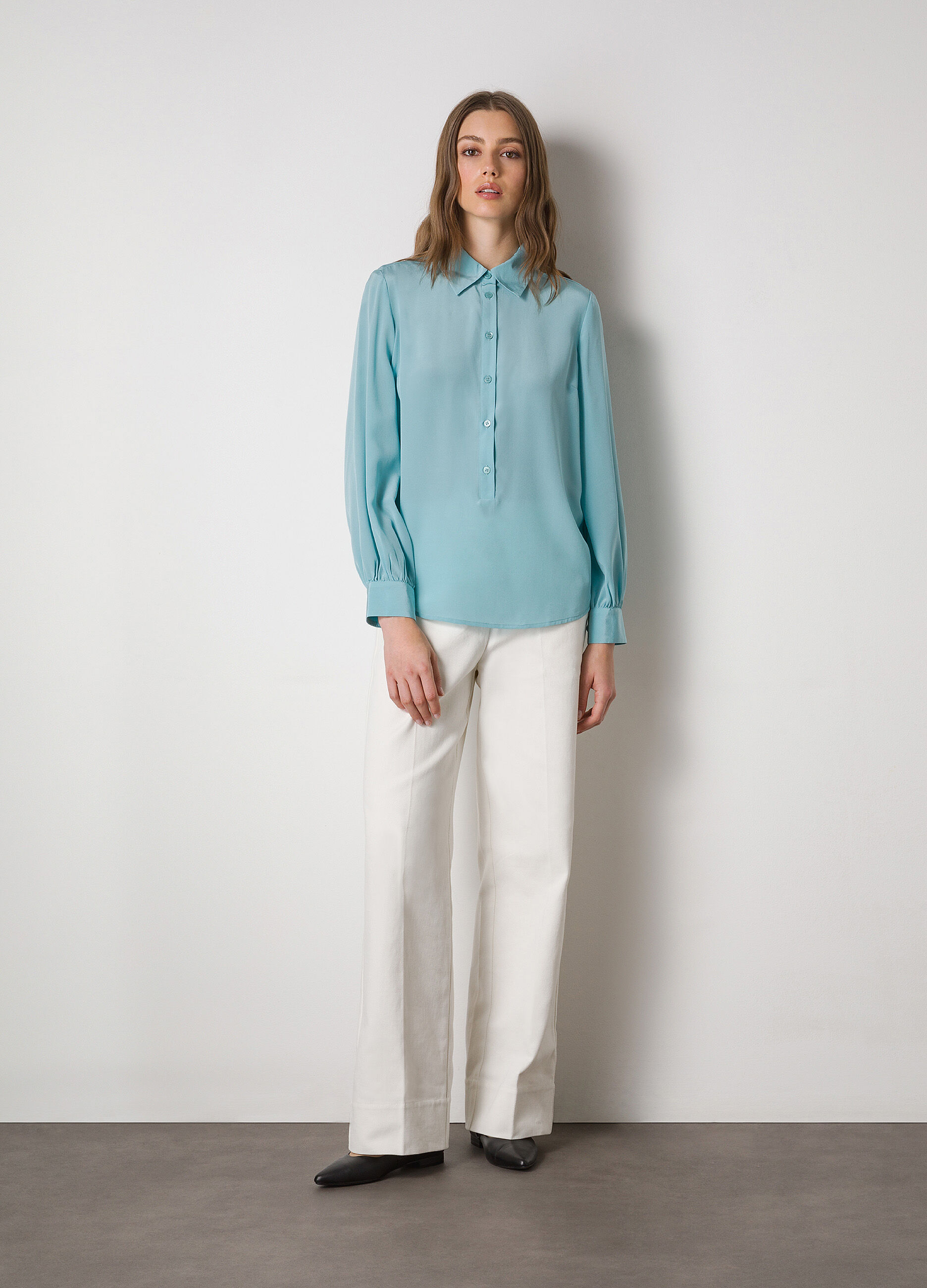 Blouse en 100 % soie
