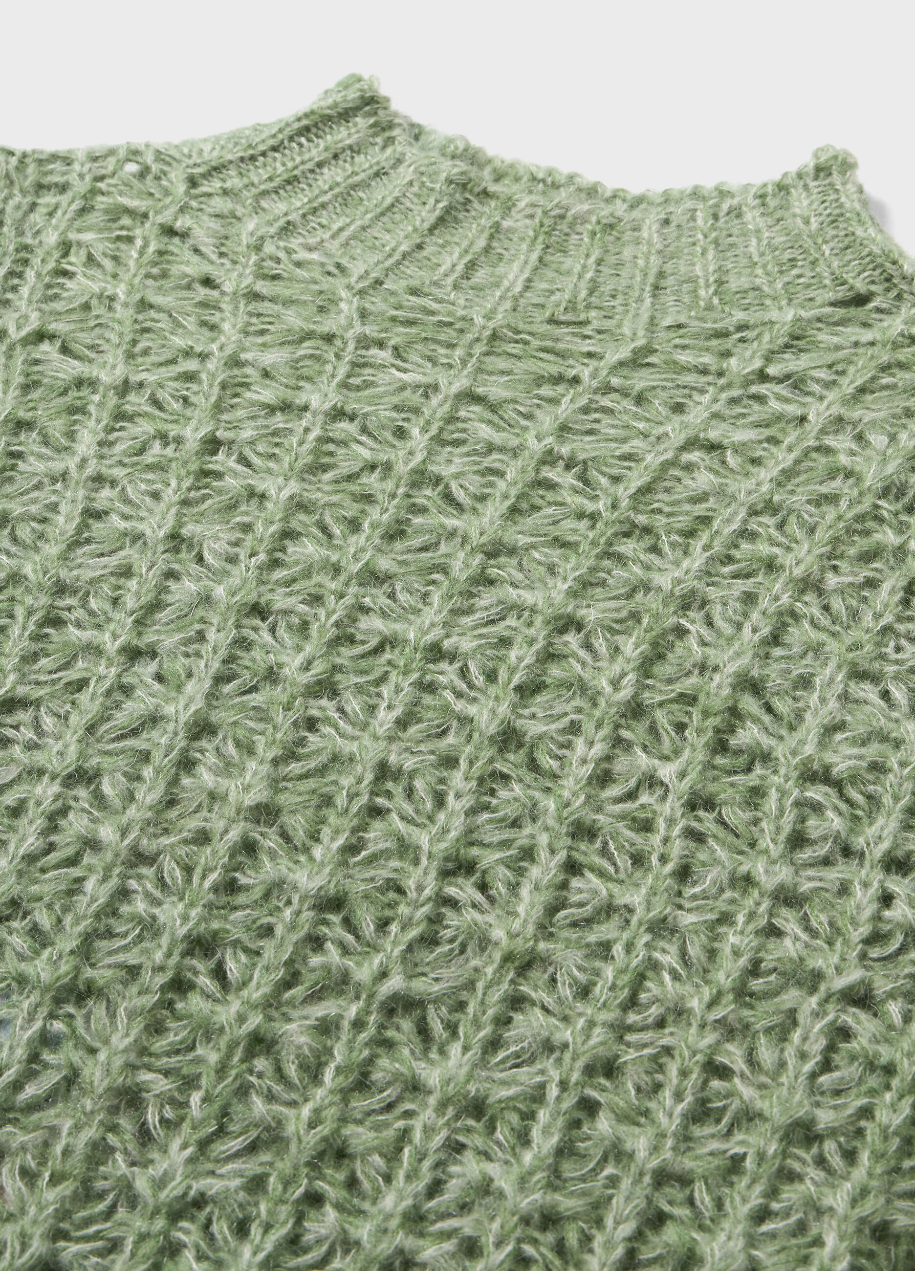 Gros pull en mohair mélangé