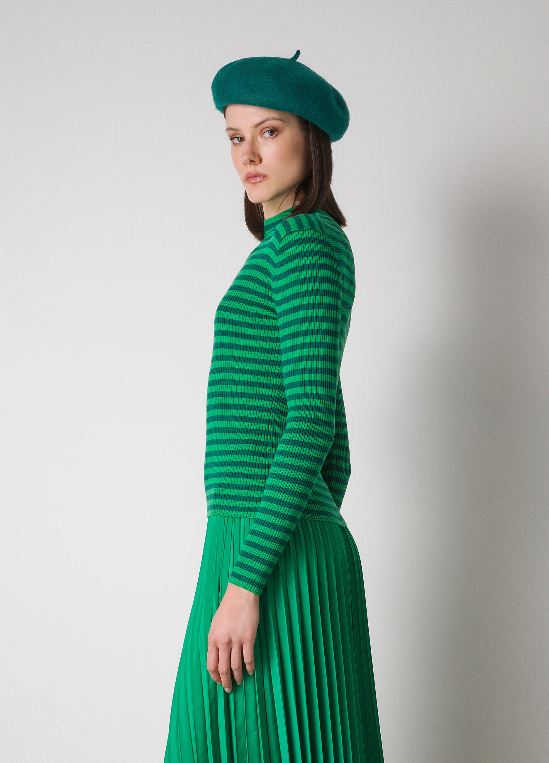 Ribbed silk-blend tricot