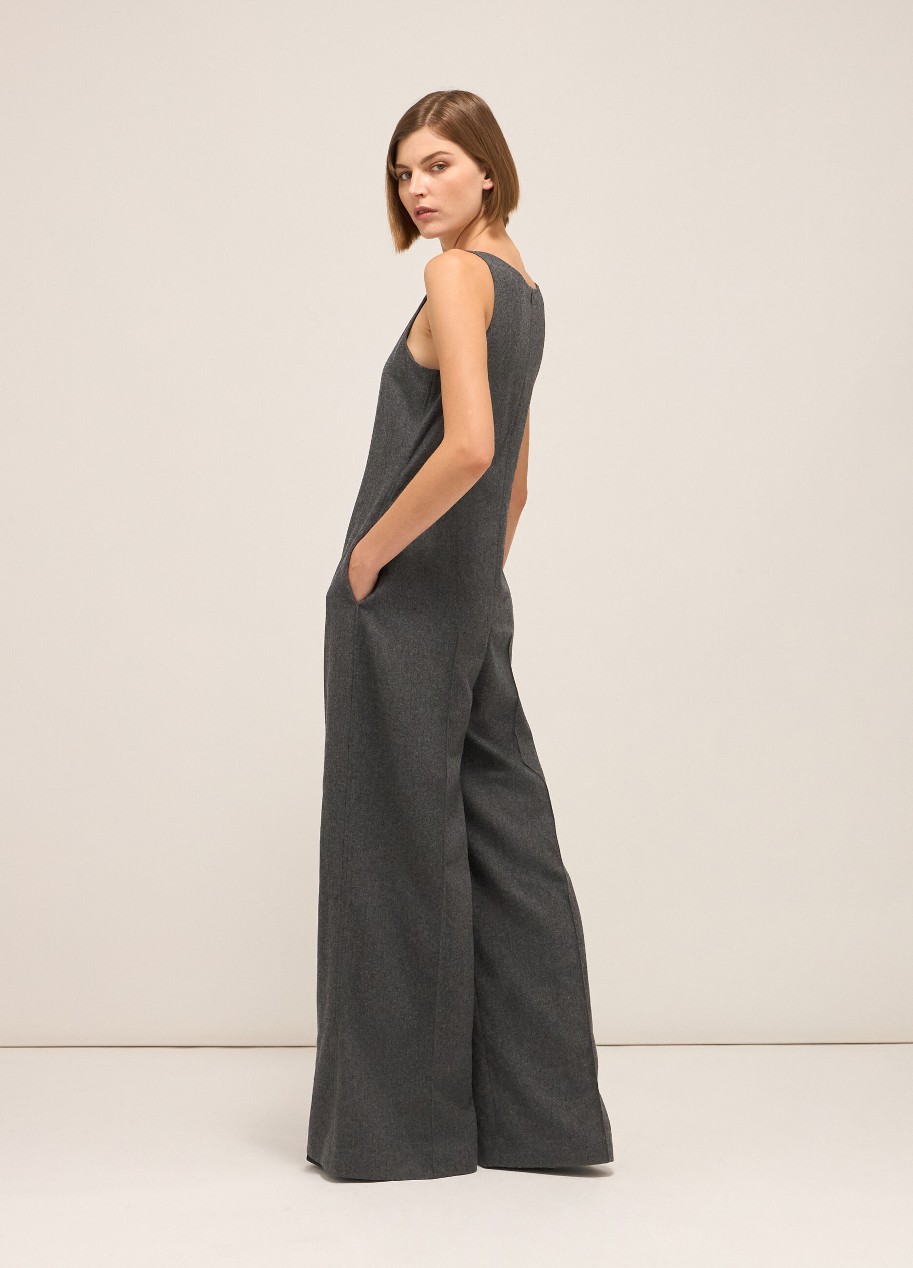 Jumpsuit in wool blend