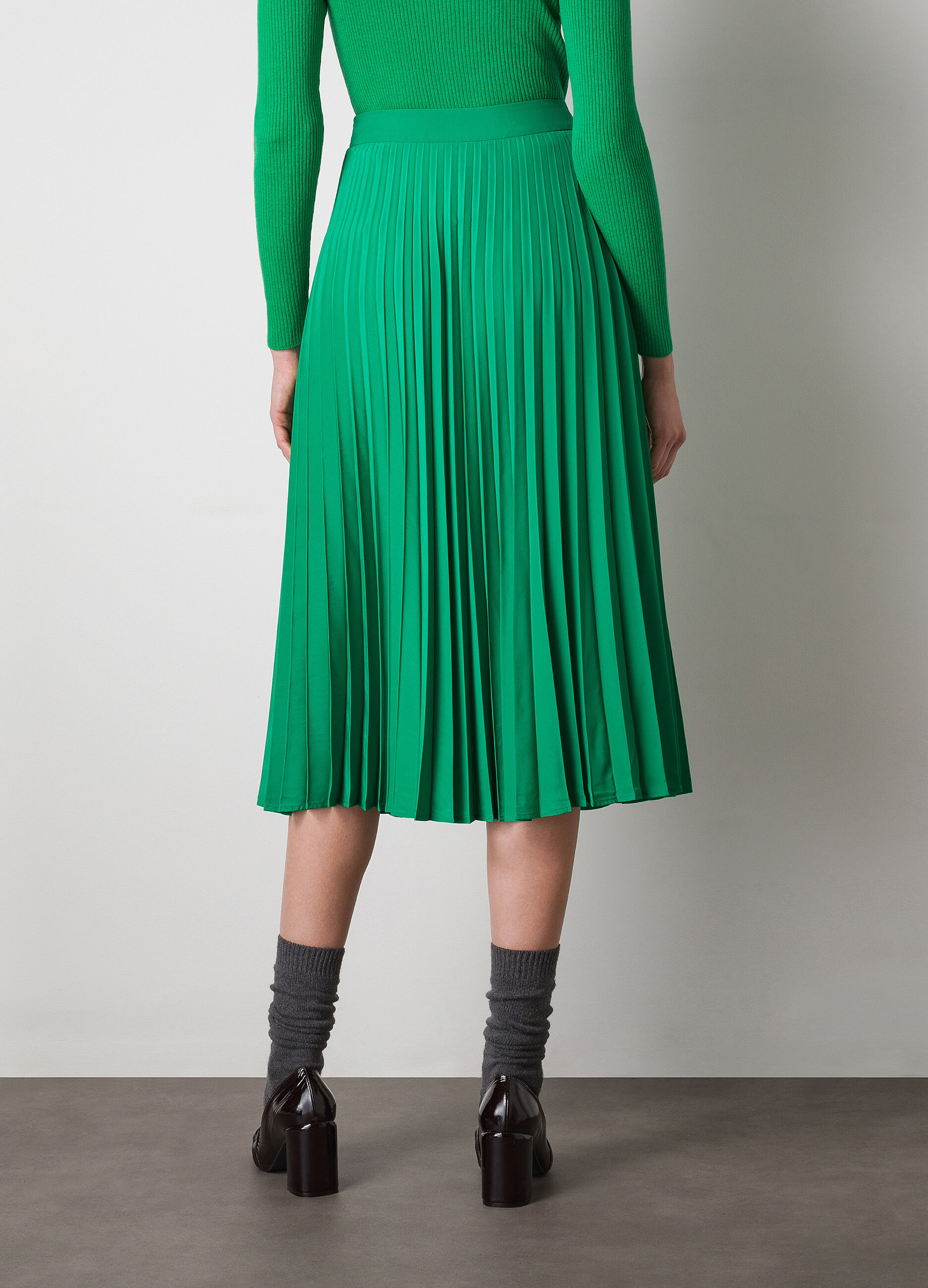 Pleated midi skirt_1