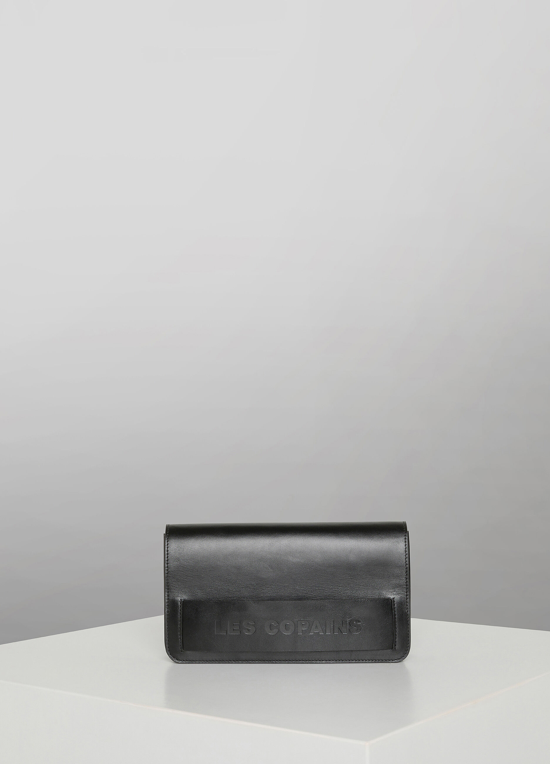Black genuine leather handbag_1