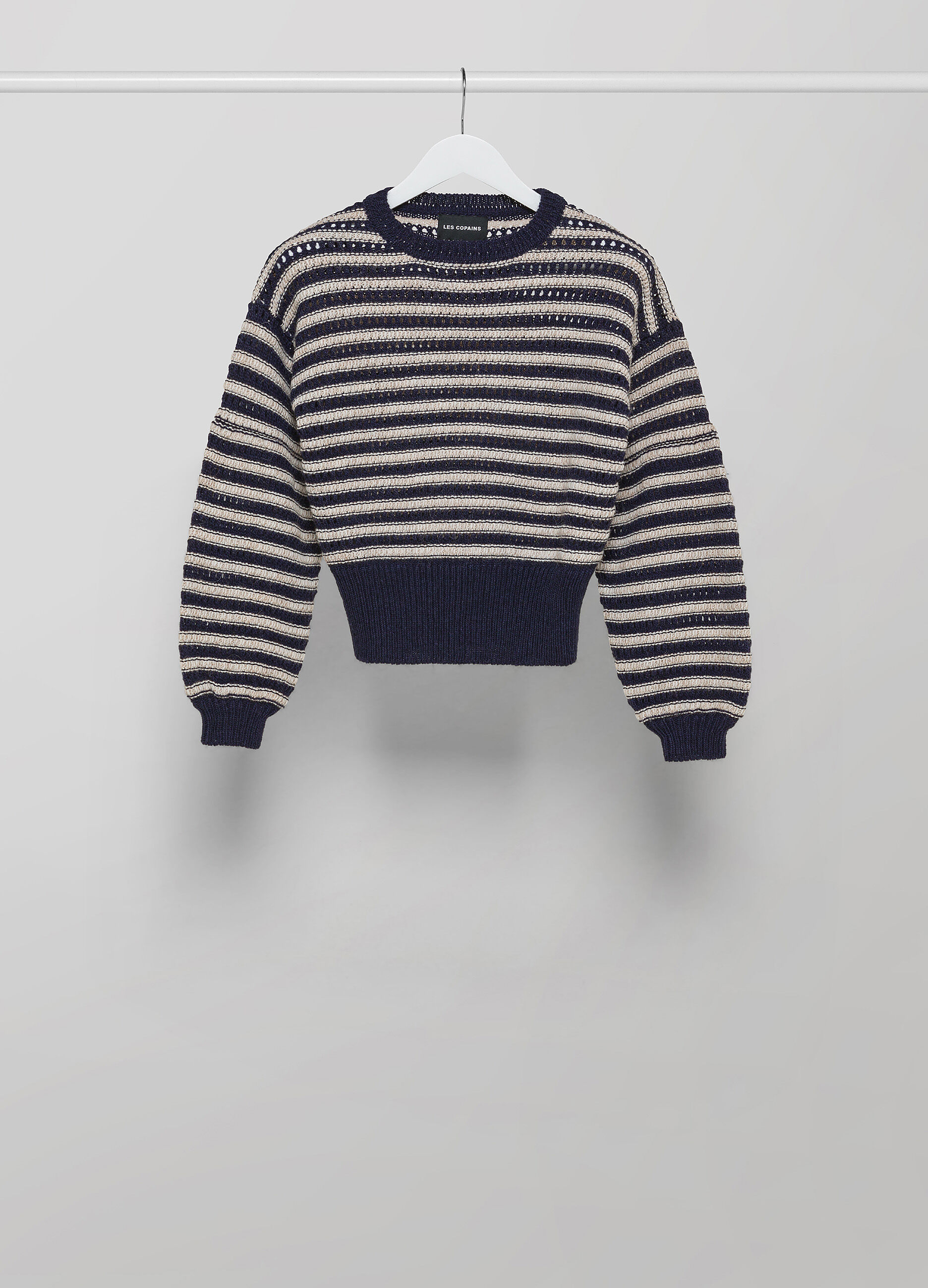 Alpaca wool-blend tricot crew-neck _4