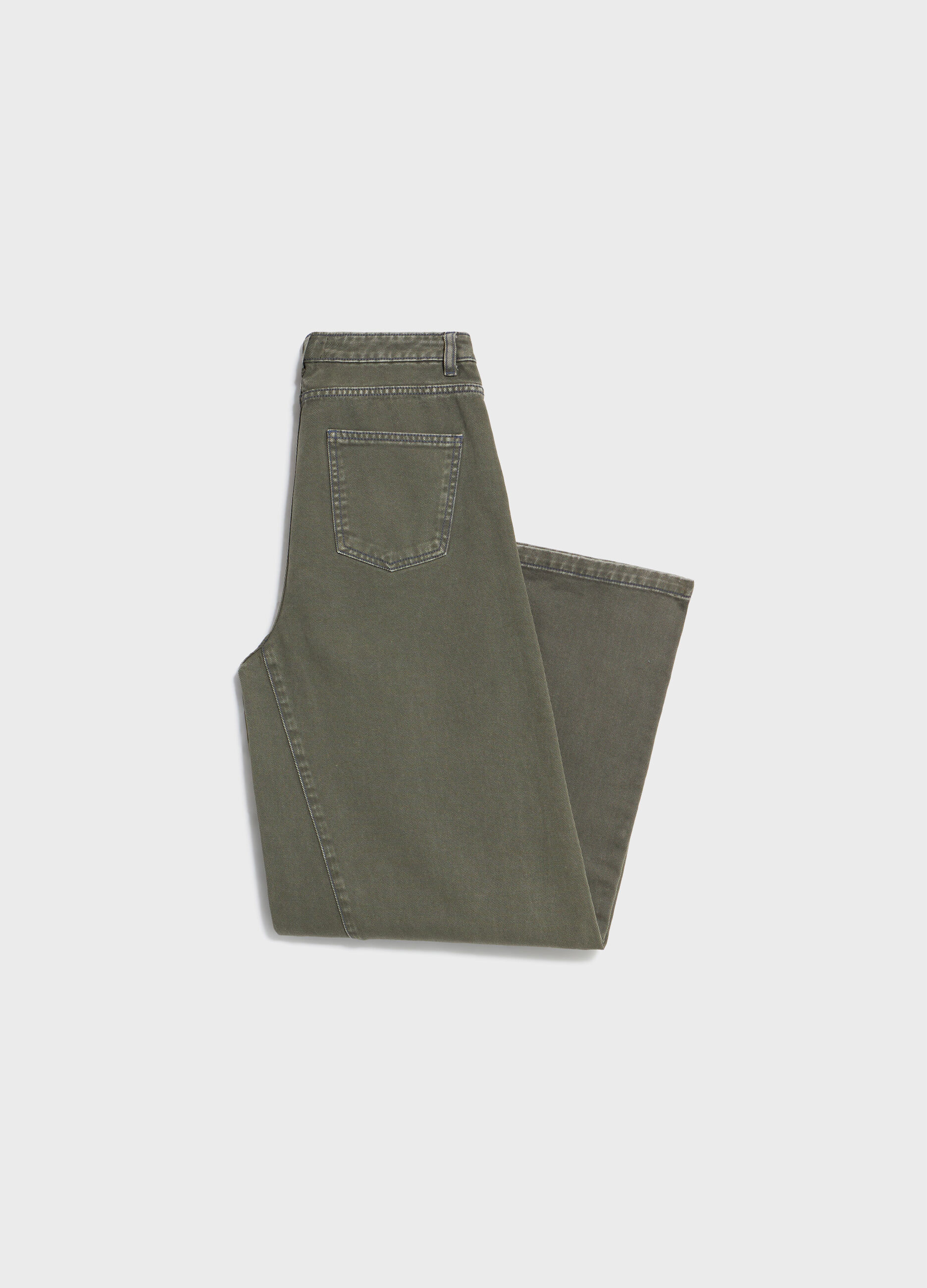 Wide-leg trousers in denim
