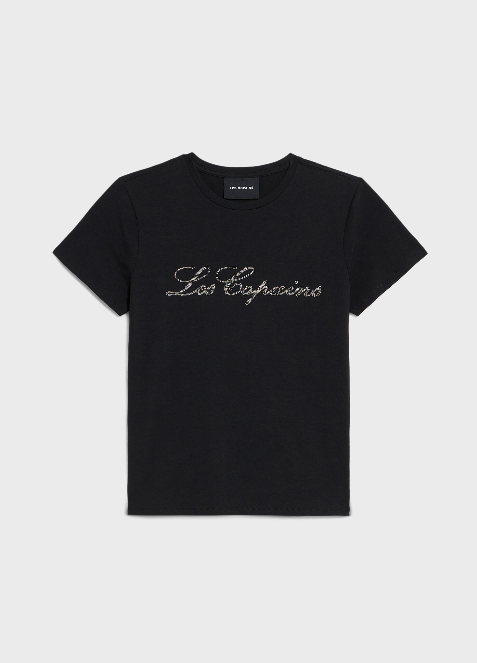 Short-sleeved T-shirt with lettering