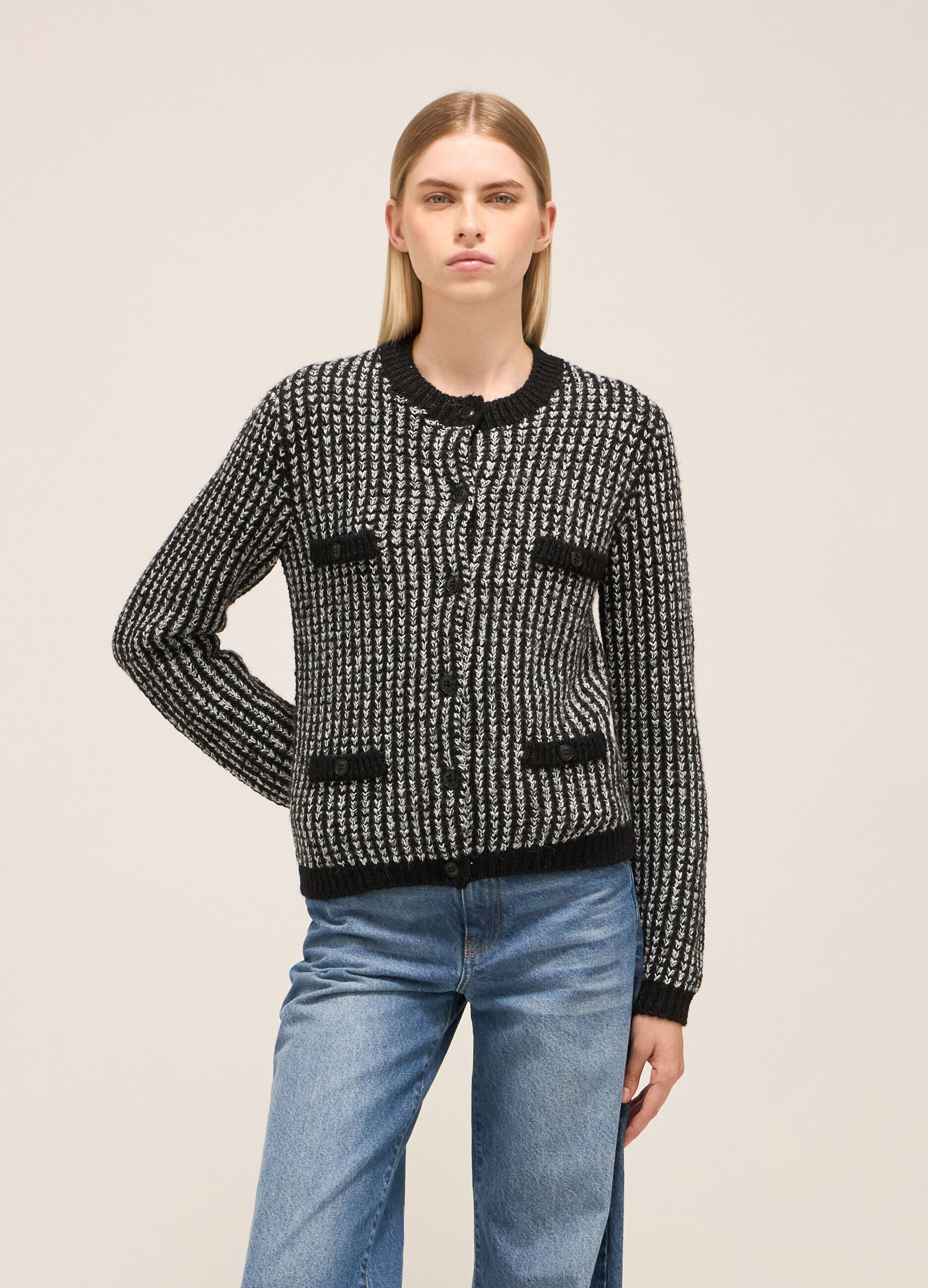 Chunky knit cardigan