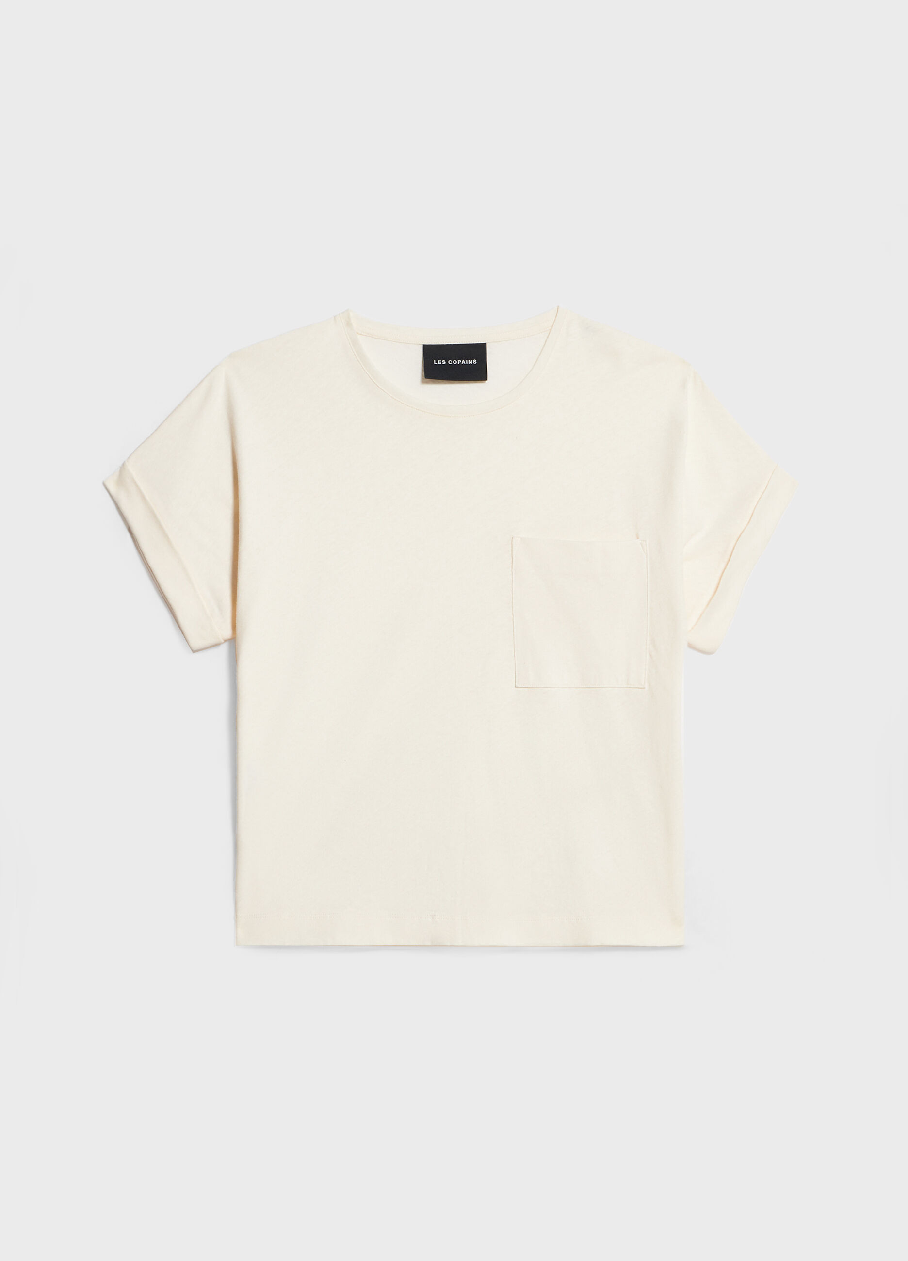 T-shirt in linen and cotton_4