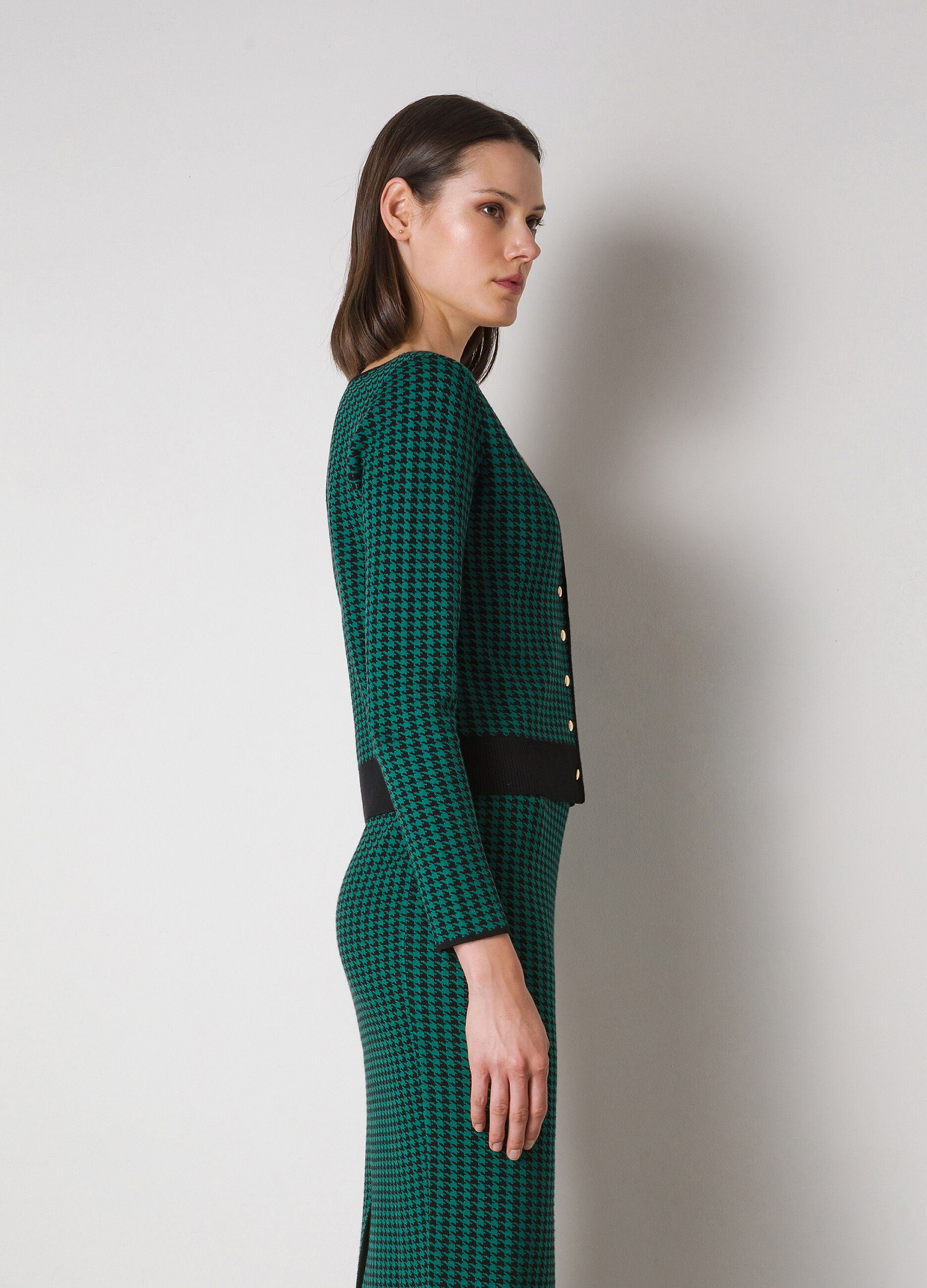 Jacquard houndstooth cardigan_3