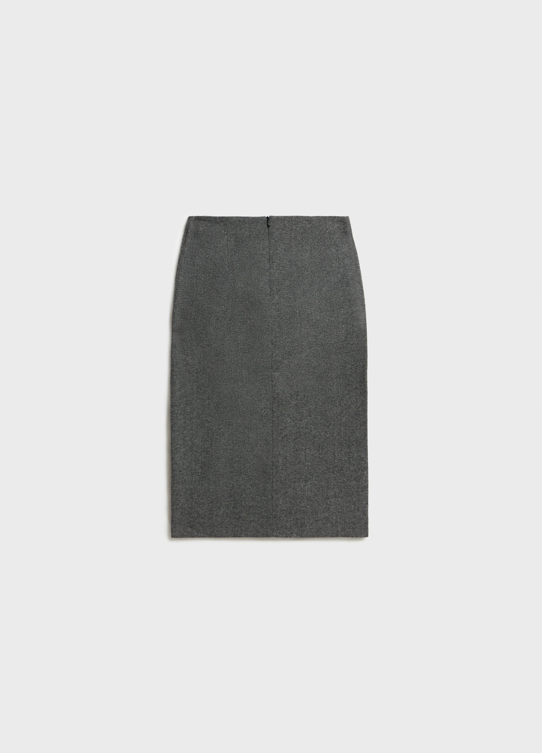 Midi skirt in tweed