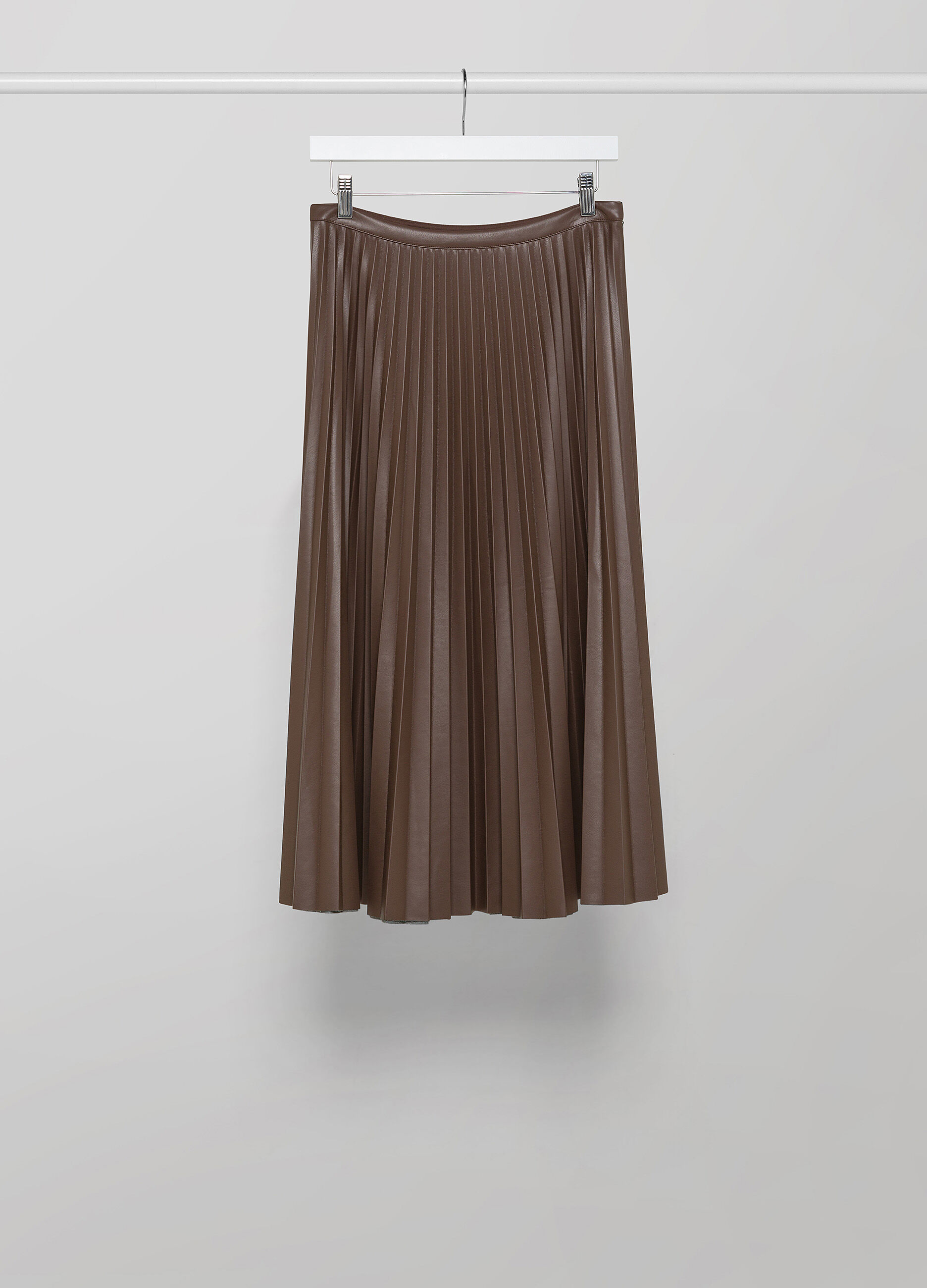 Faux leather pleated skirt_4