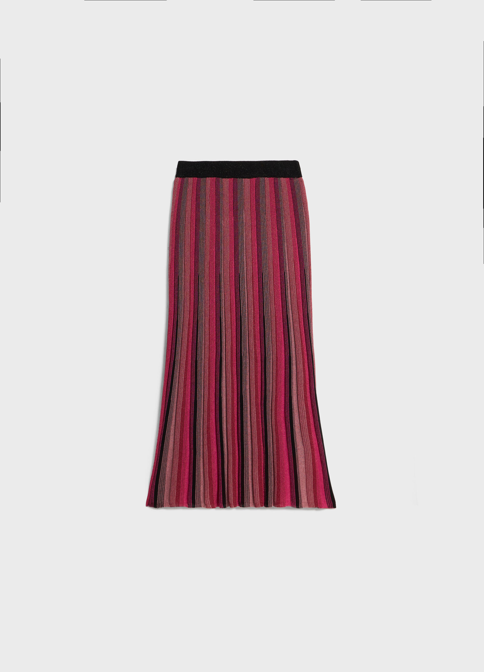 Striped long skirt