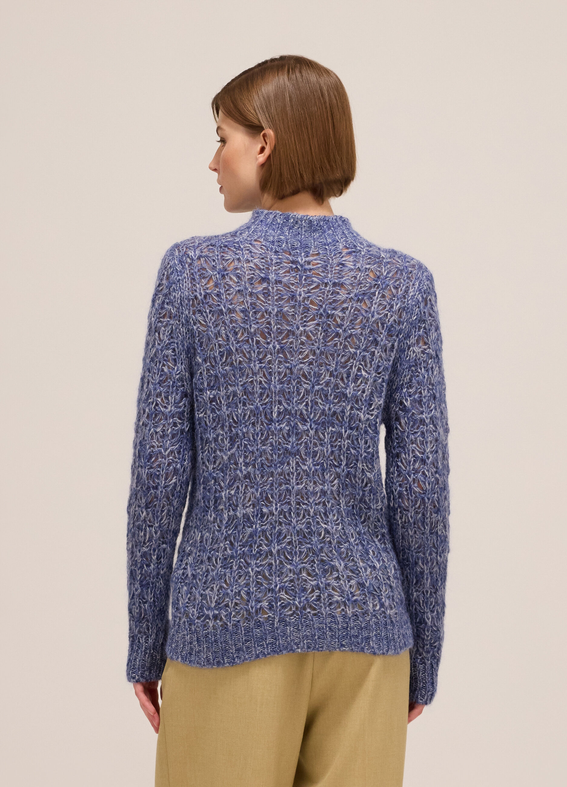 Gros pull en mohair mélangé