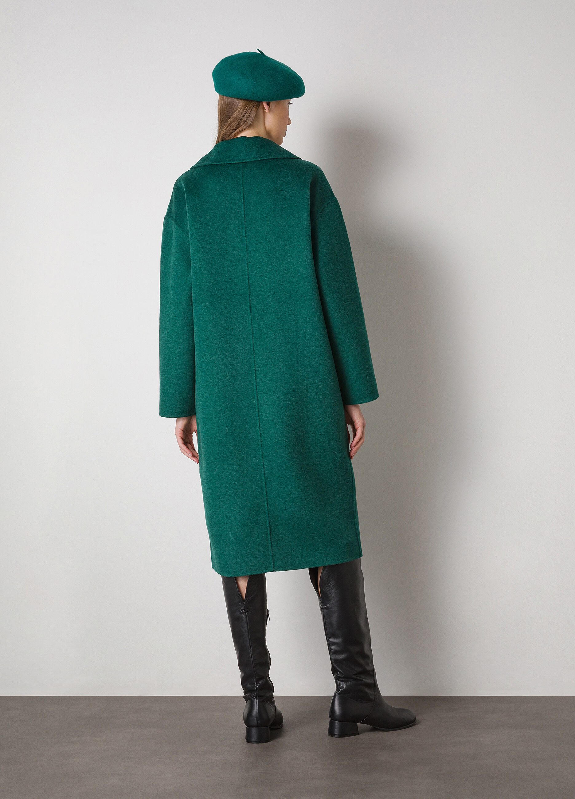 Wool-blend long coat _0