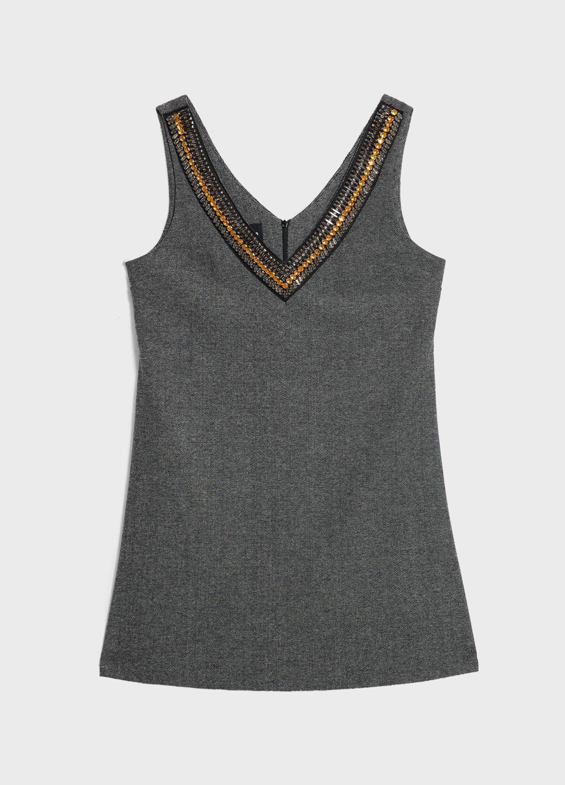 Robe courte en tweed