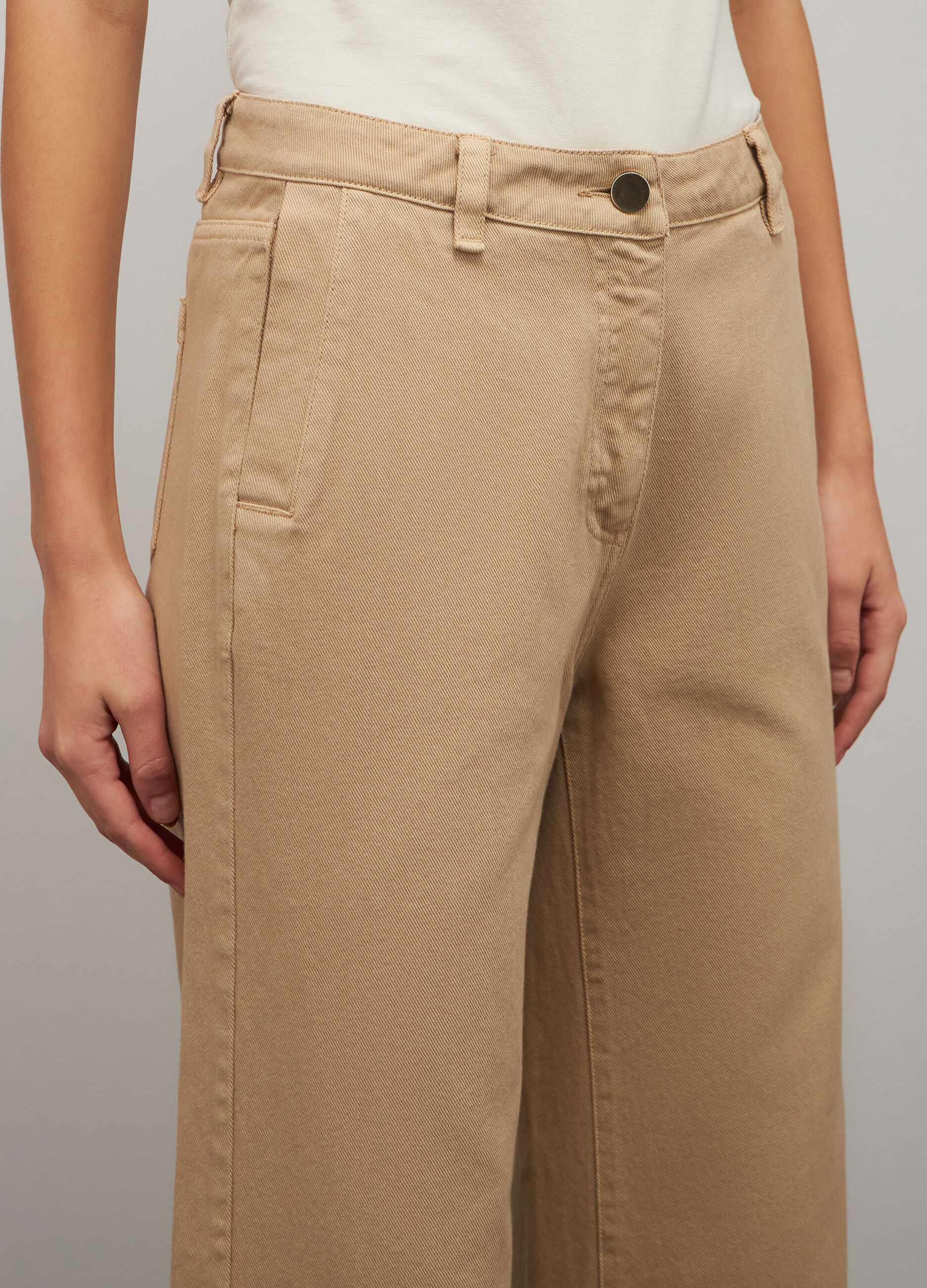 Wide trousers in pure cotton_3