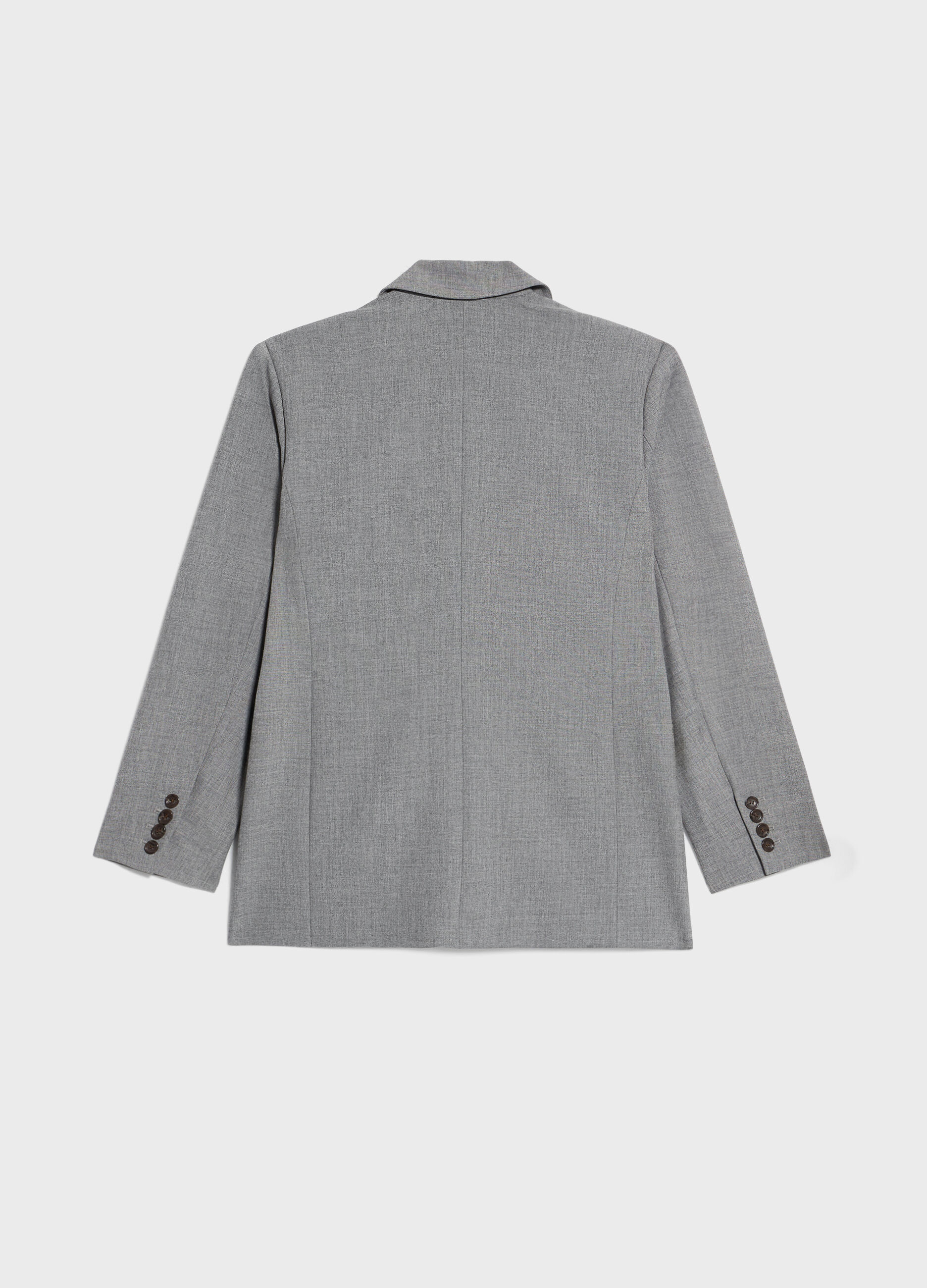 Blazer long fermé par deux boutons
