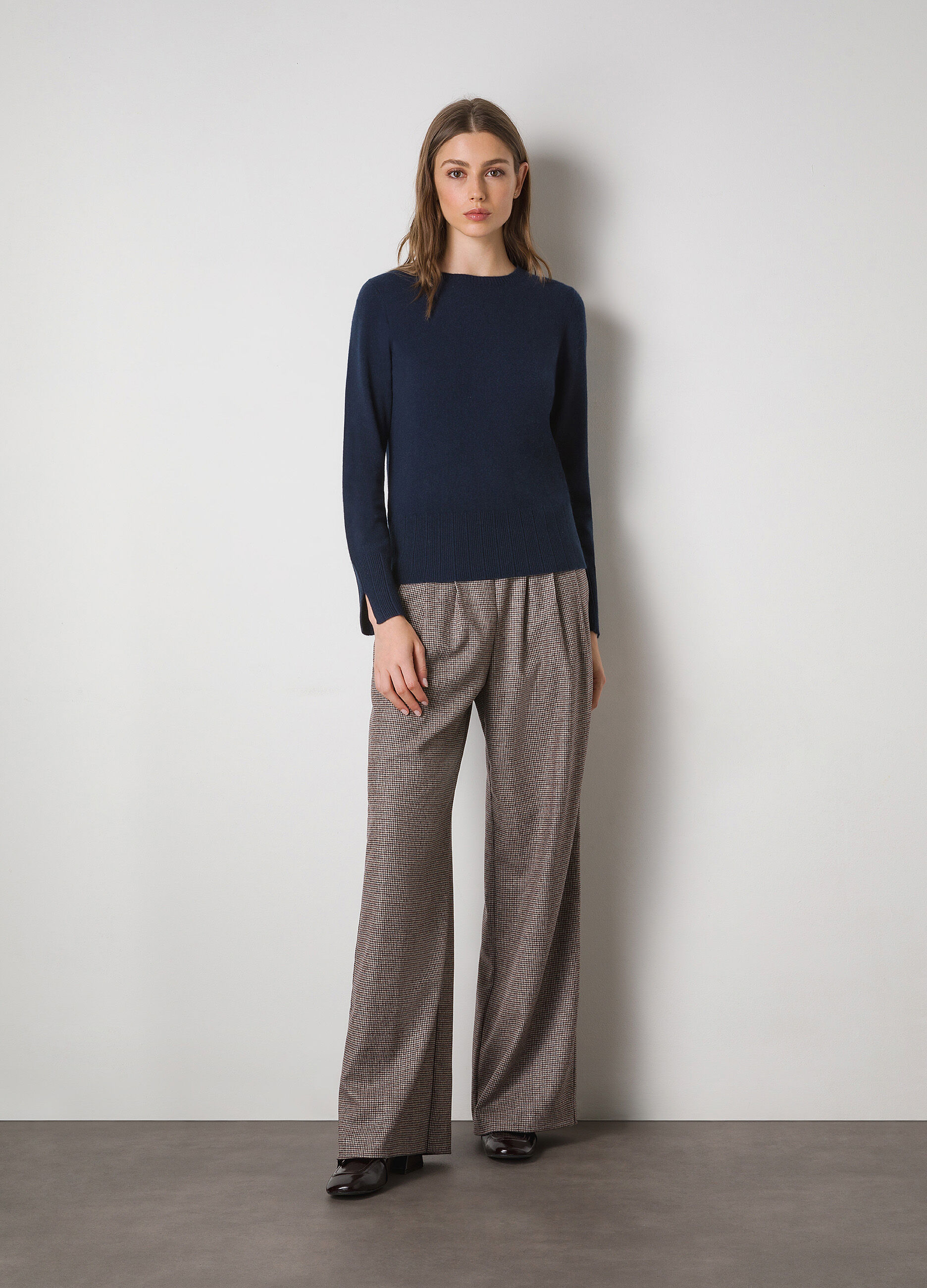 Pure cashmere tricot pullover 