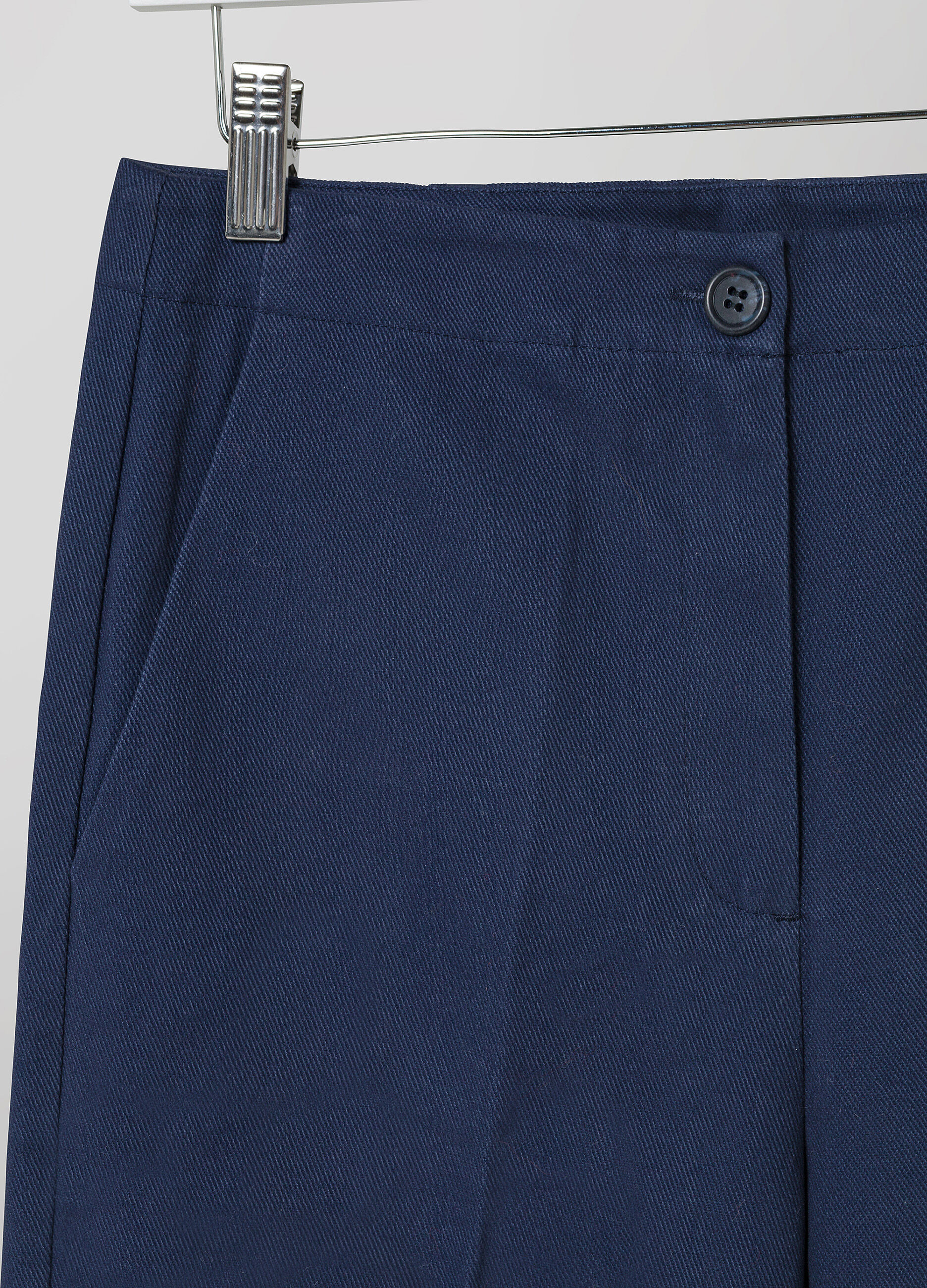 Palazzo pants in pure cotton twill