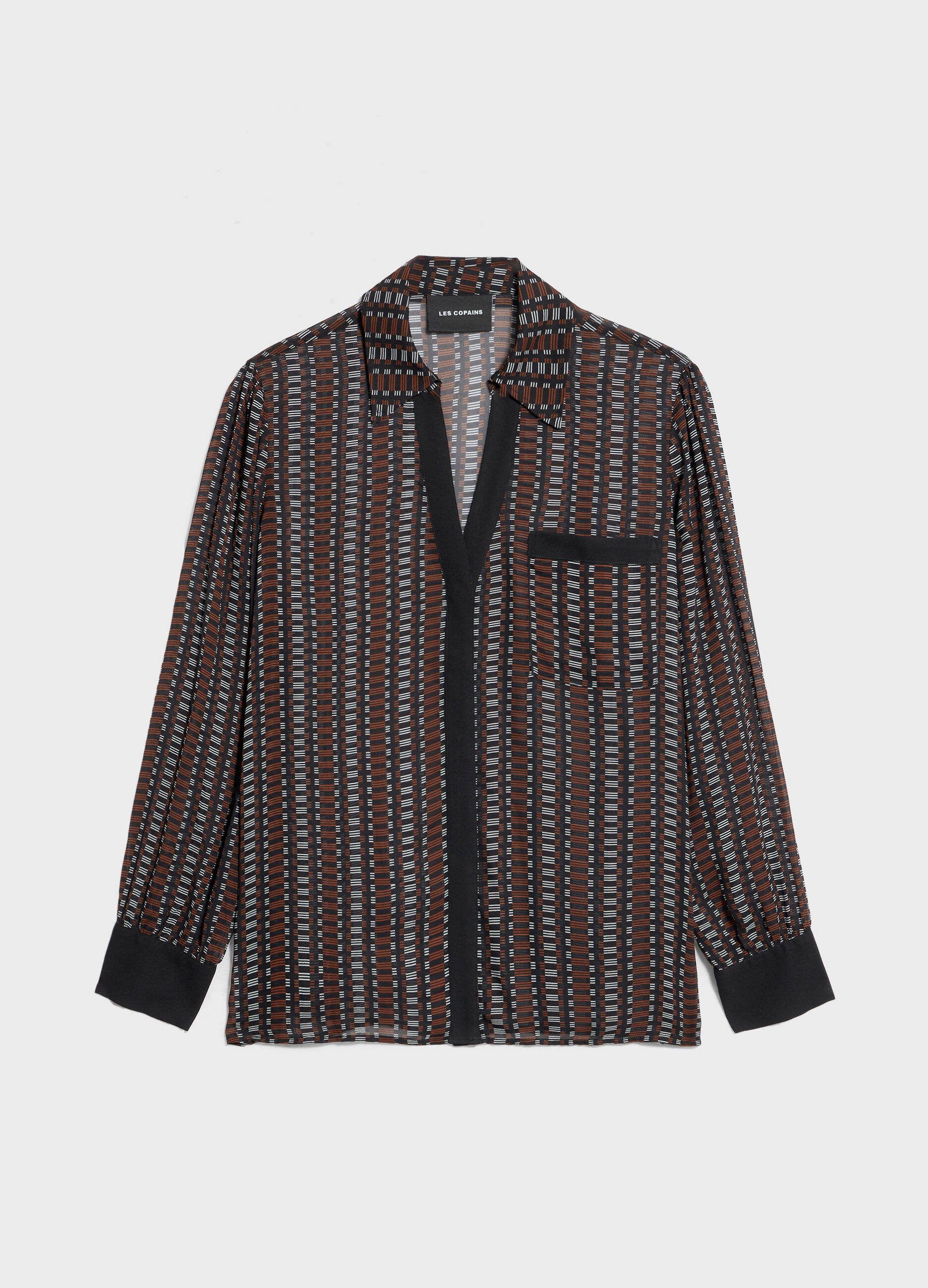 Chemise en viscose imprim&eacute;e