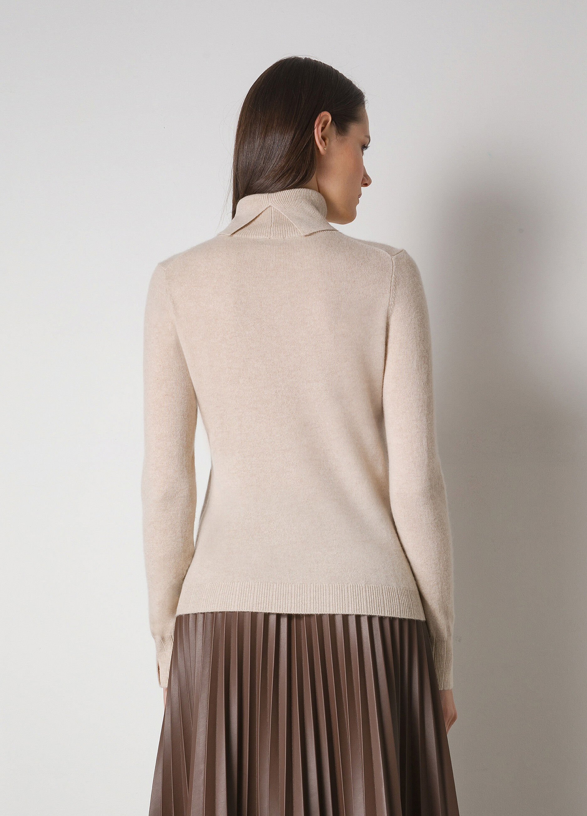 Pure cashmere turtleneck