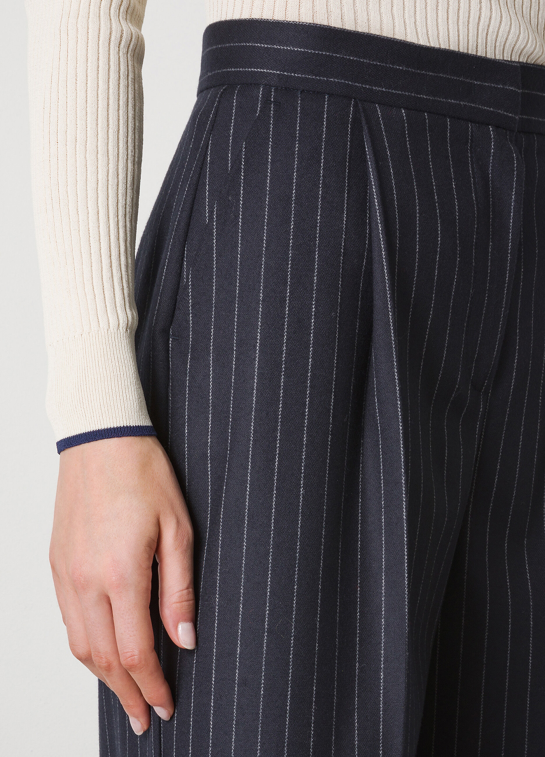 Pantalon palazzo à rayures