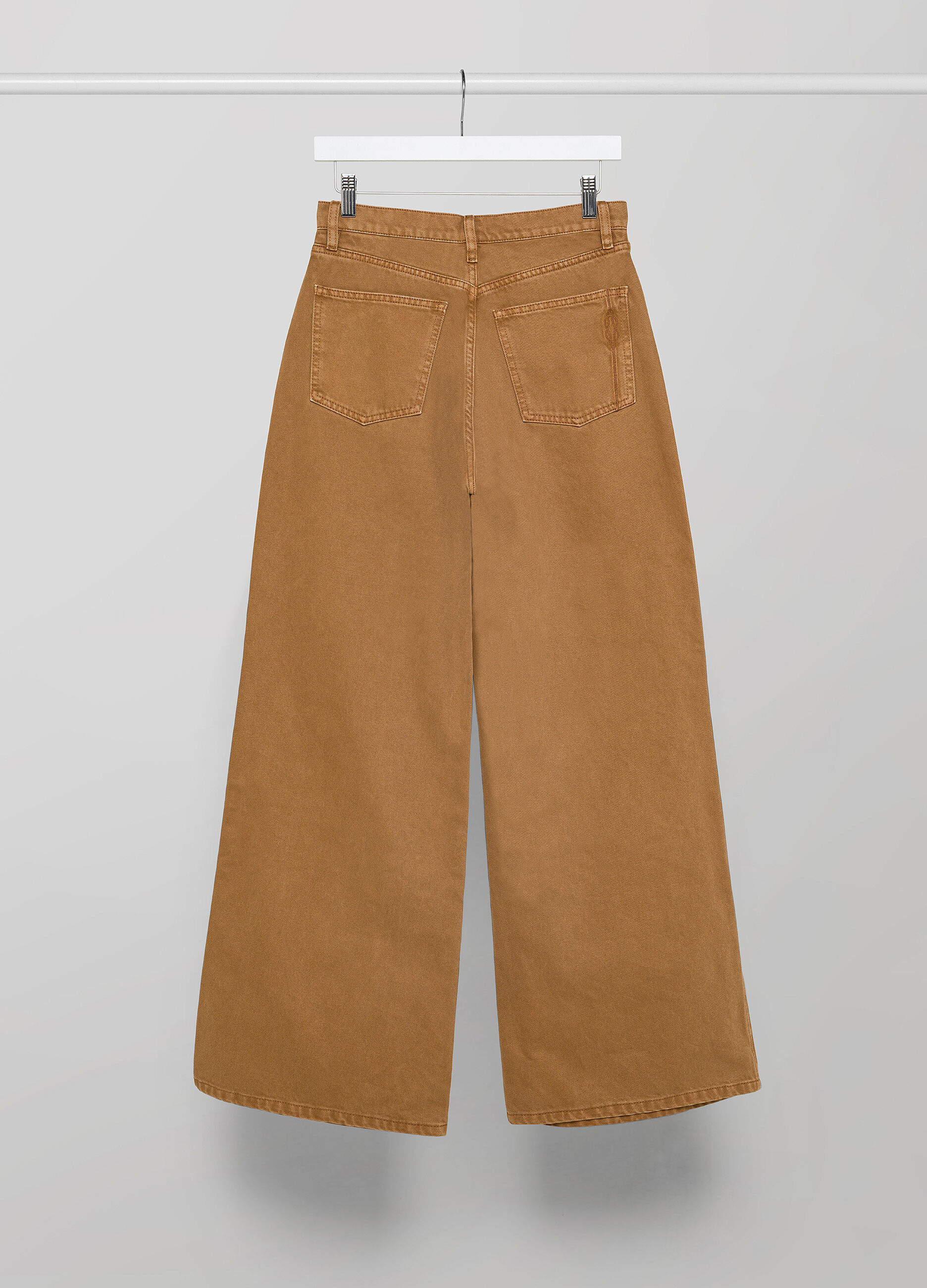 Pure cotton wide leg denim