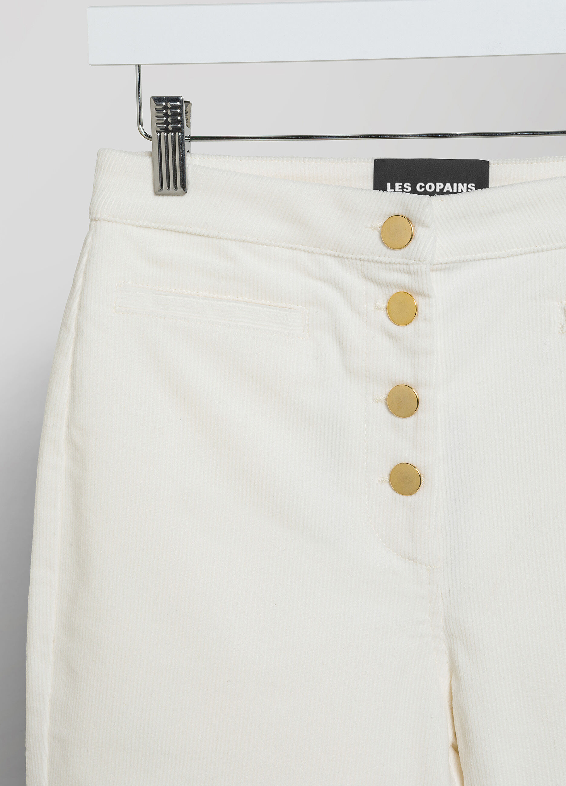 White Flare ribbed velvet trousers_6