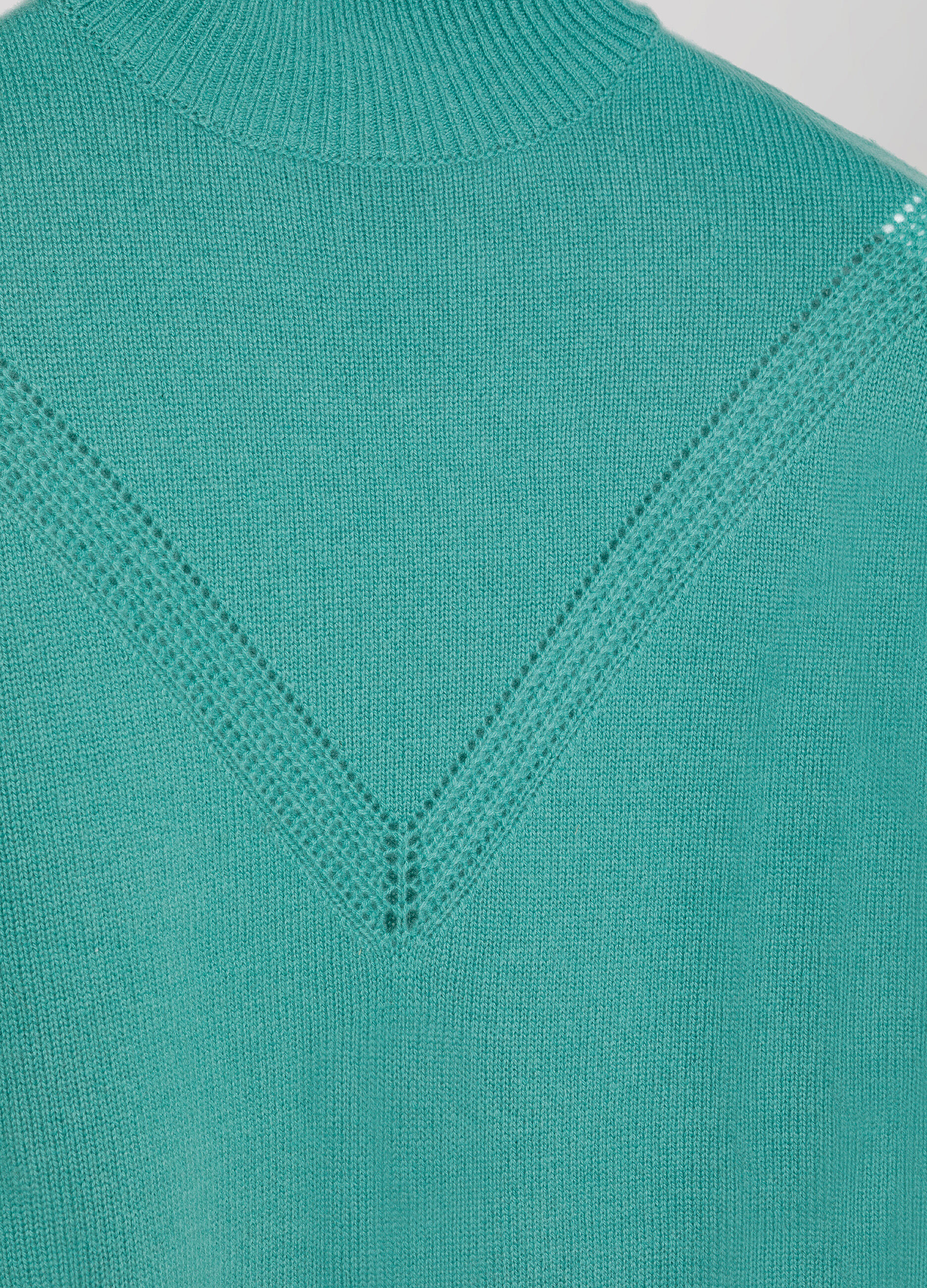 Cashmere blend pullover with high collar _6