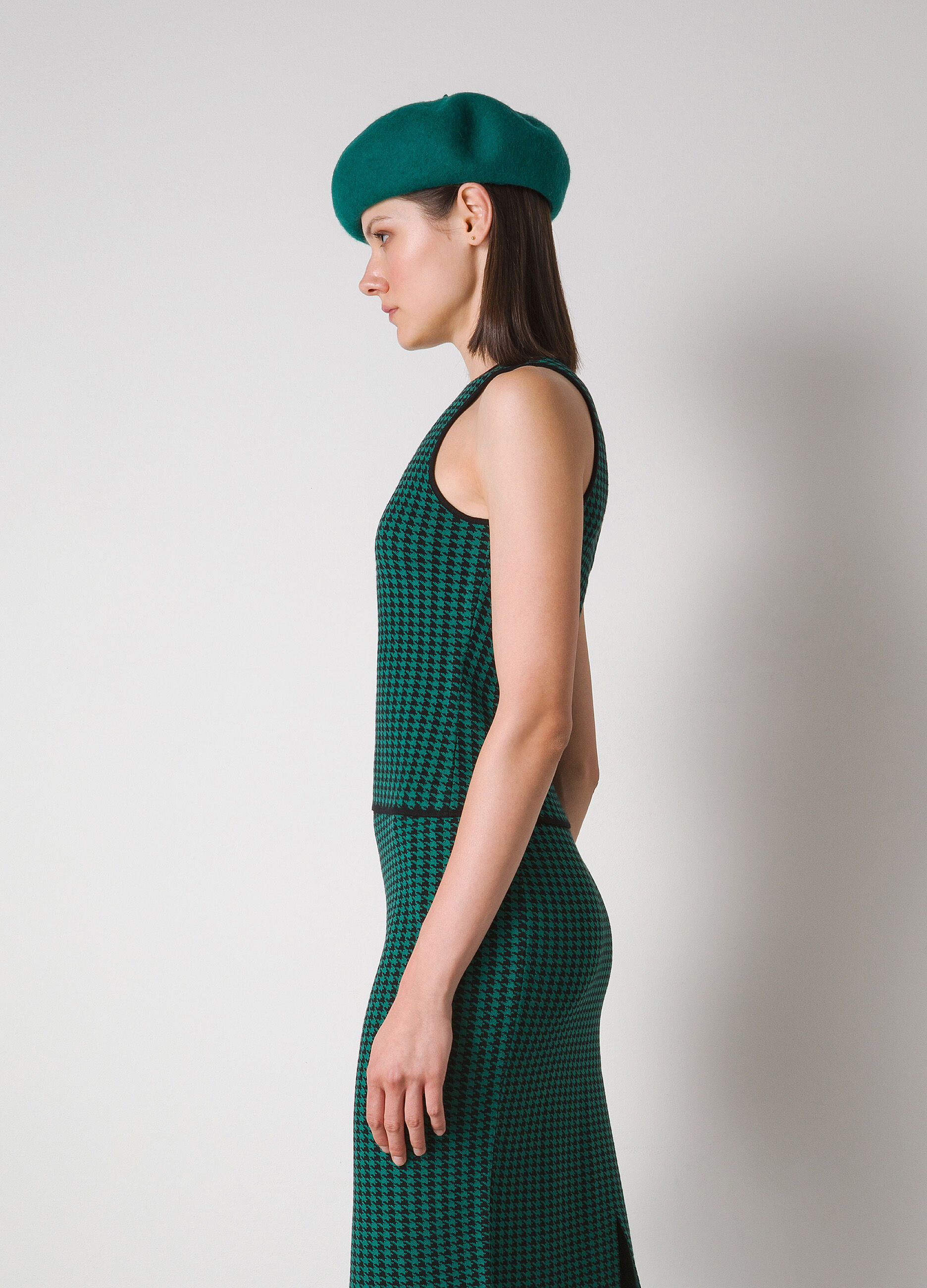 Houndstooth jacquard top_3