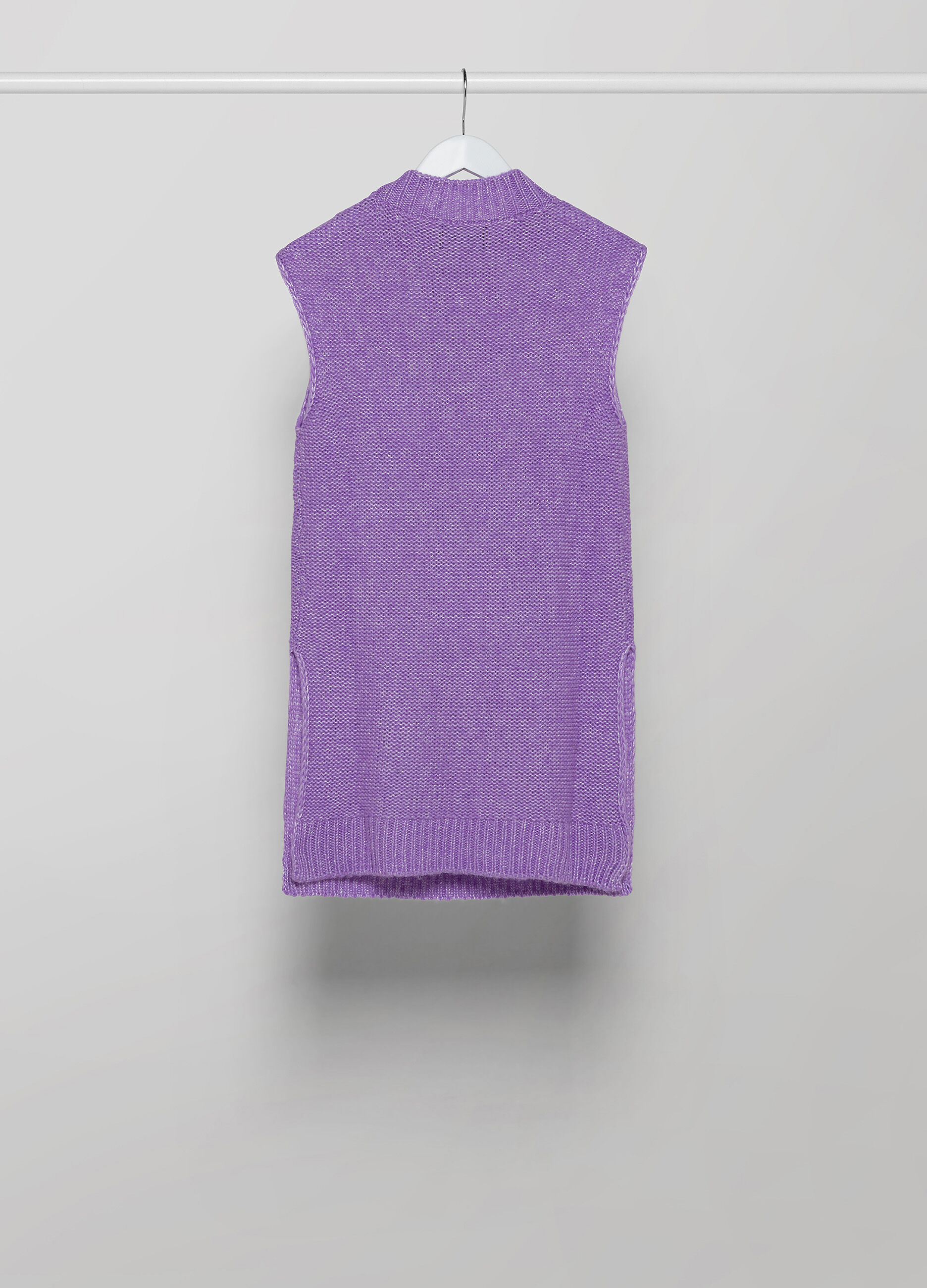 Sleeveless tricot in wool blend