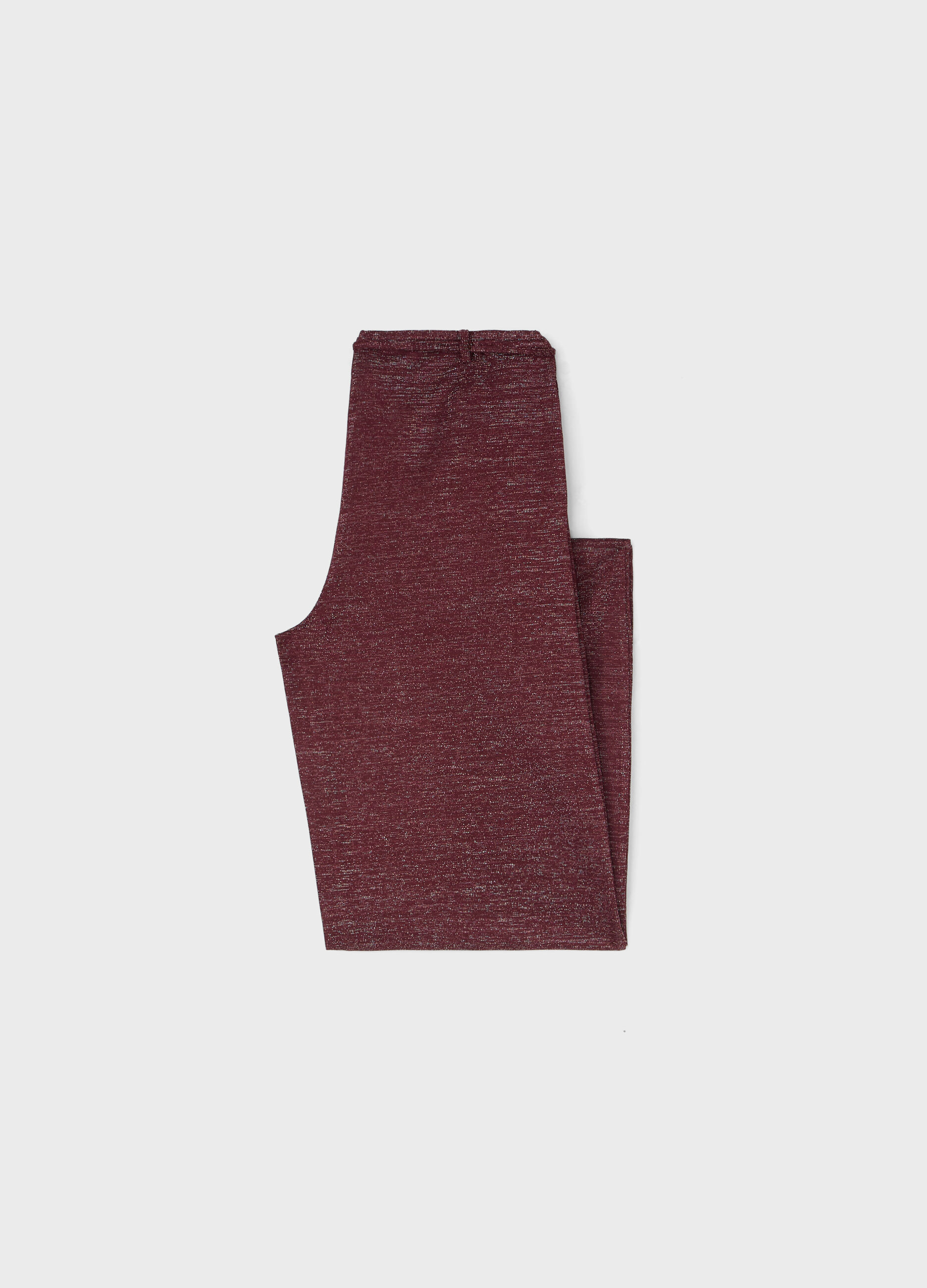 Palazzo pants with metallic effect