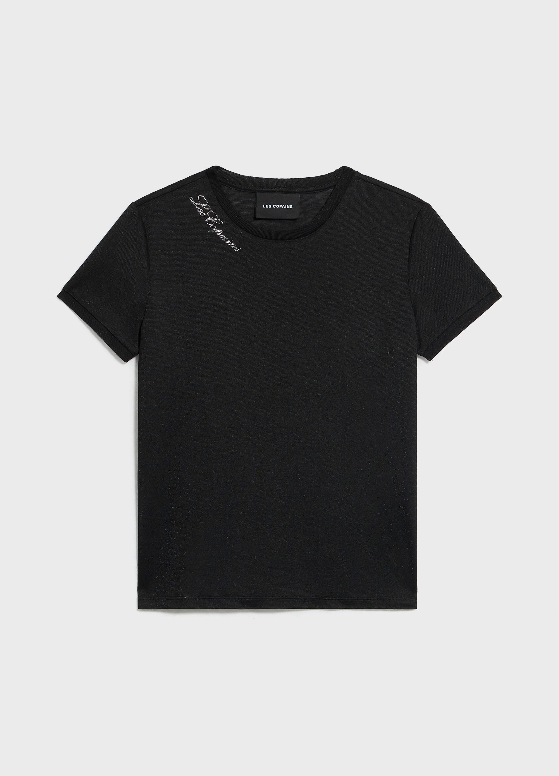 Short-sleeved T-shirt in viscose blend