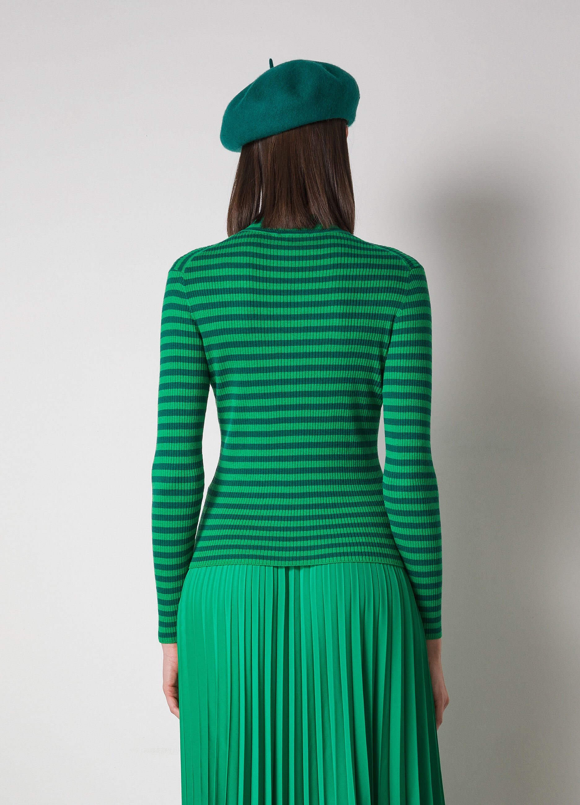 Ribbed silk-blend tricot