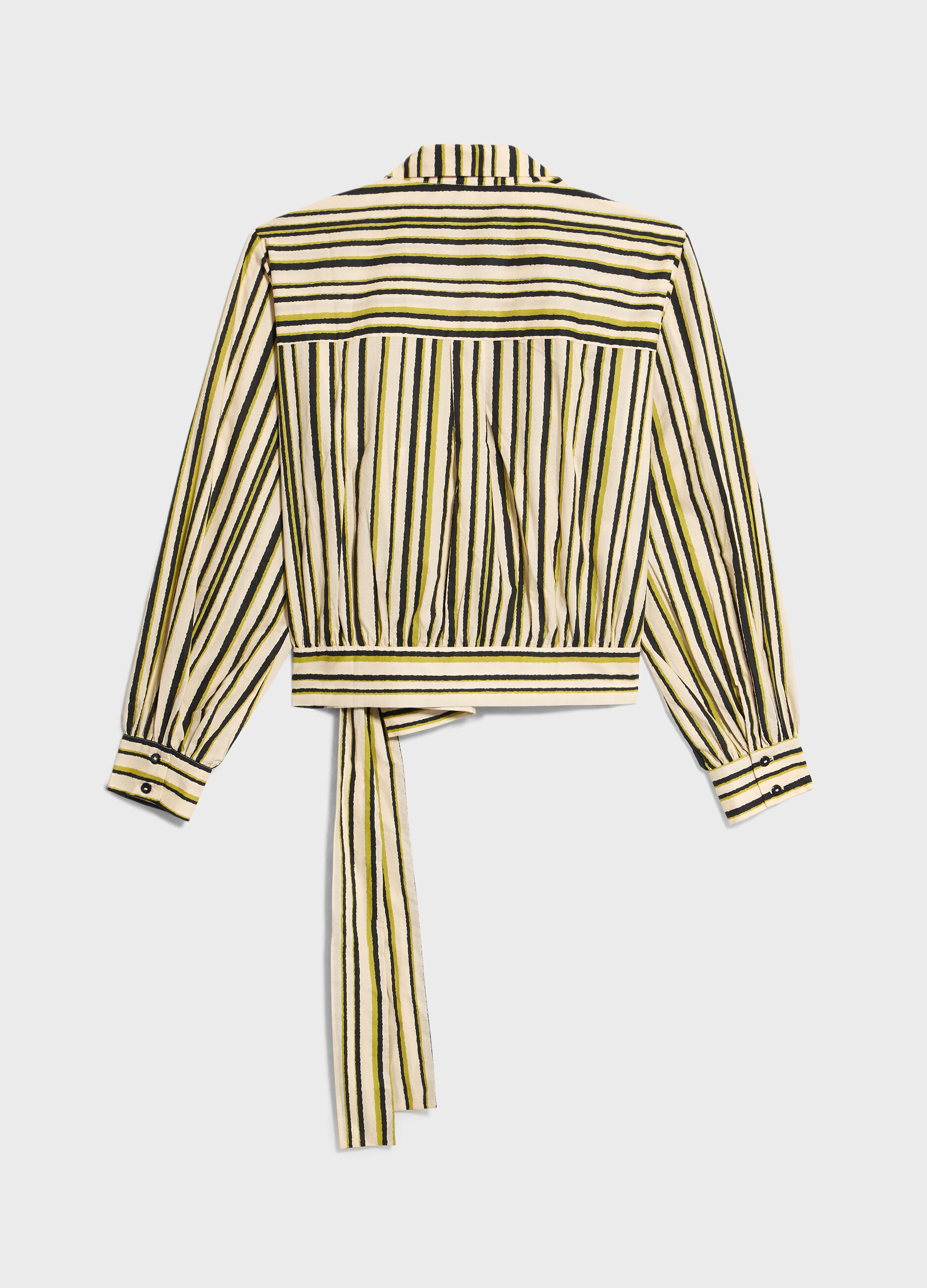 Striped shirt with bow