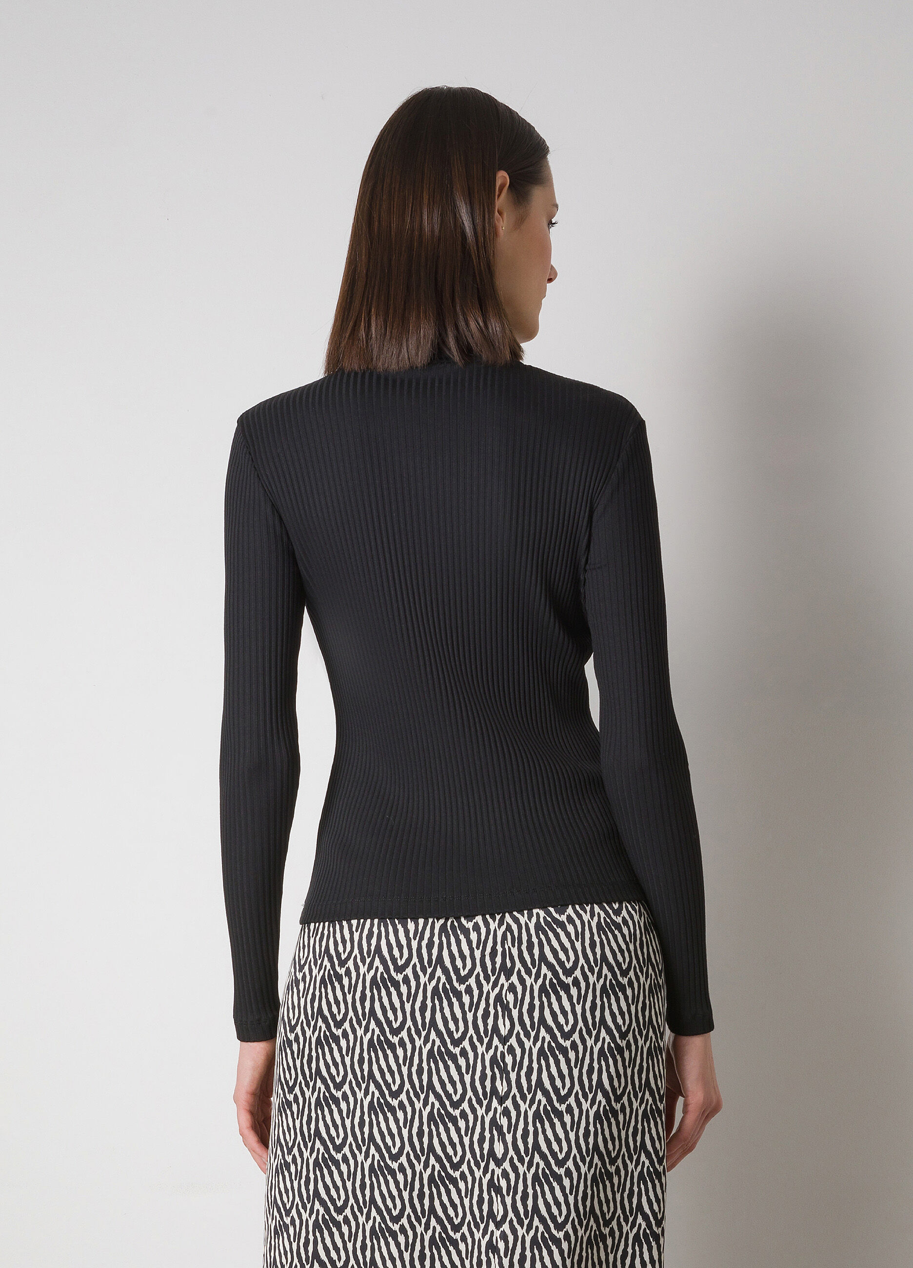 Long-sleeved T-shirt in ribbed cotton_1