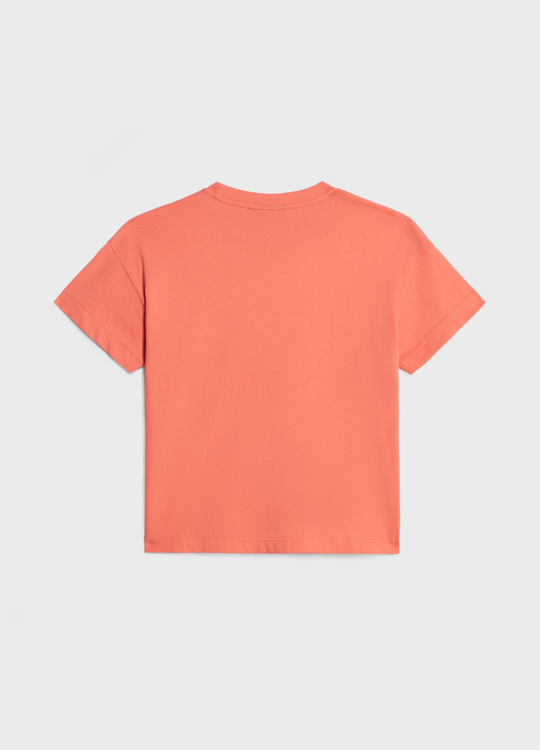 T-shirt in cotone con perline applicate_5