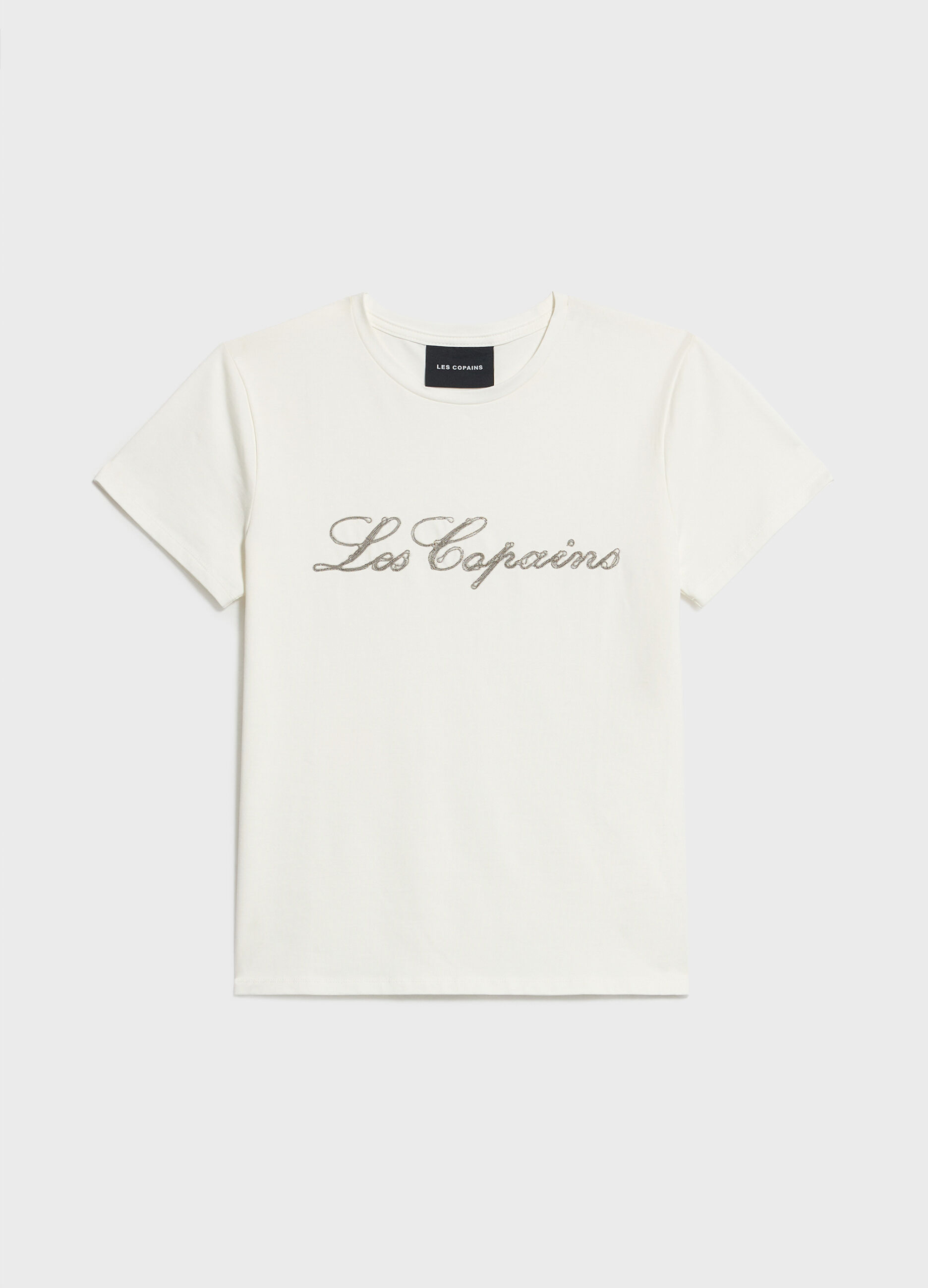 Short-sleeved T-shirt with lettering