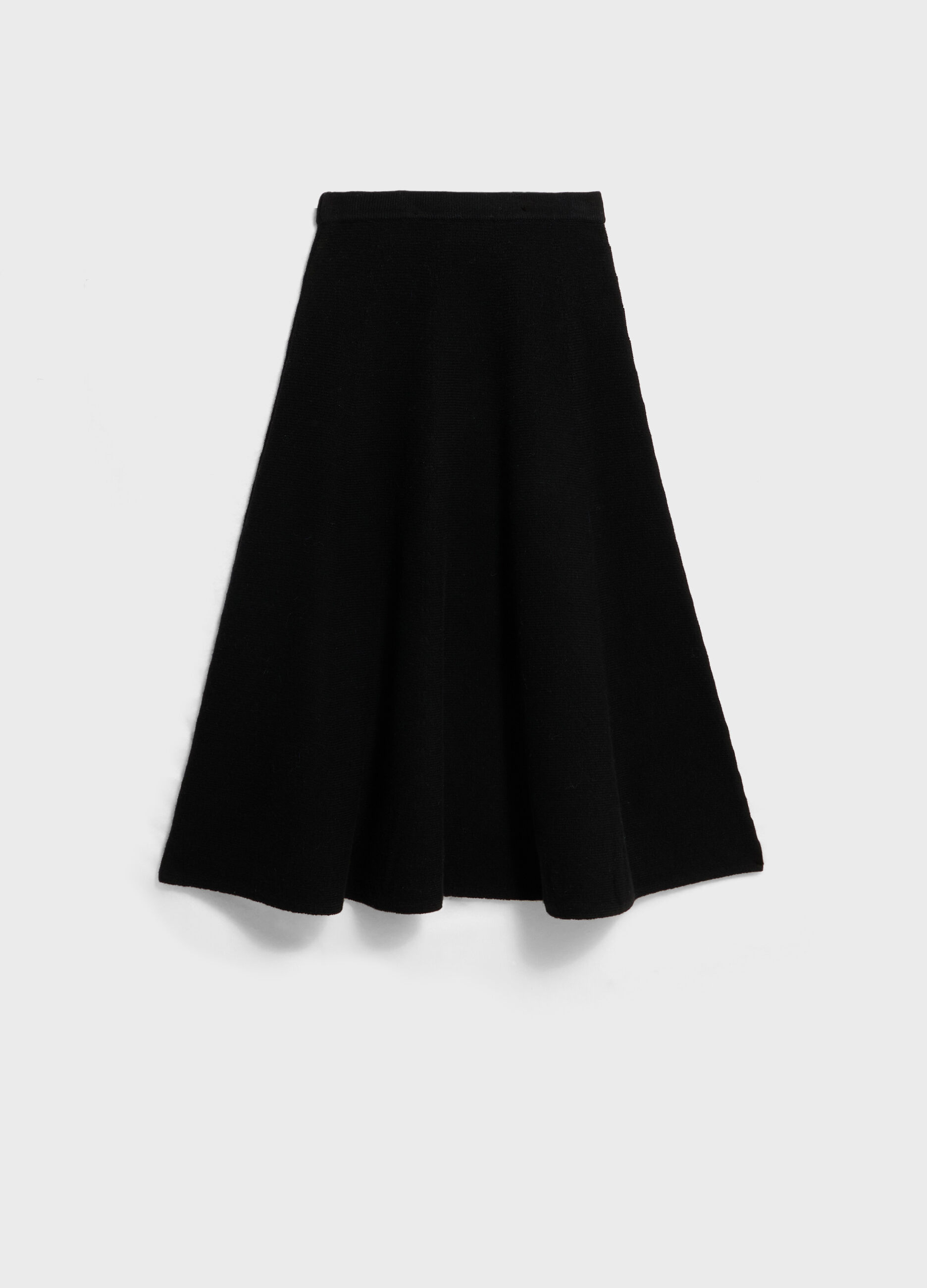 Midi skirt in wool blend knit